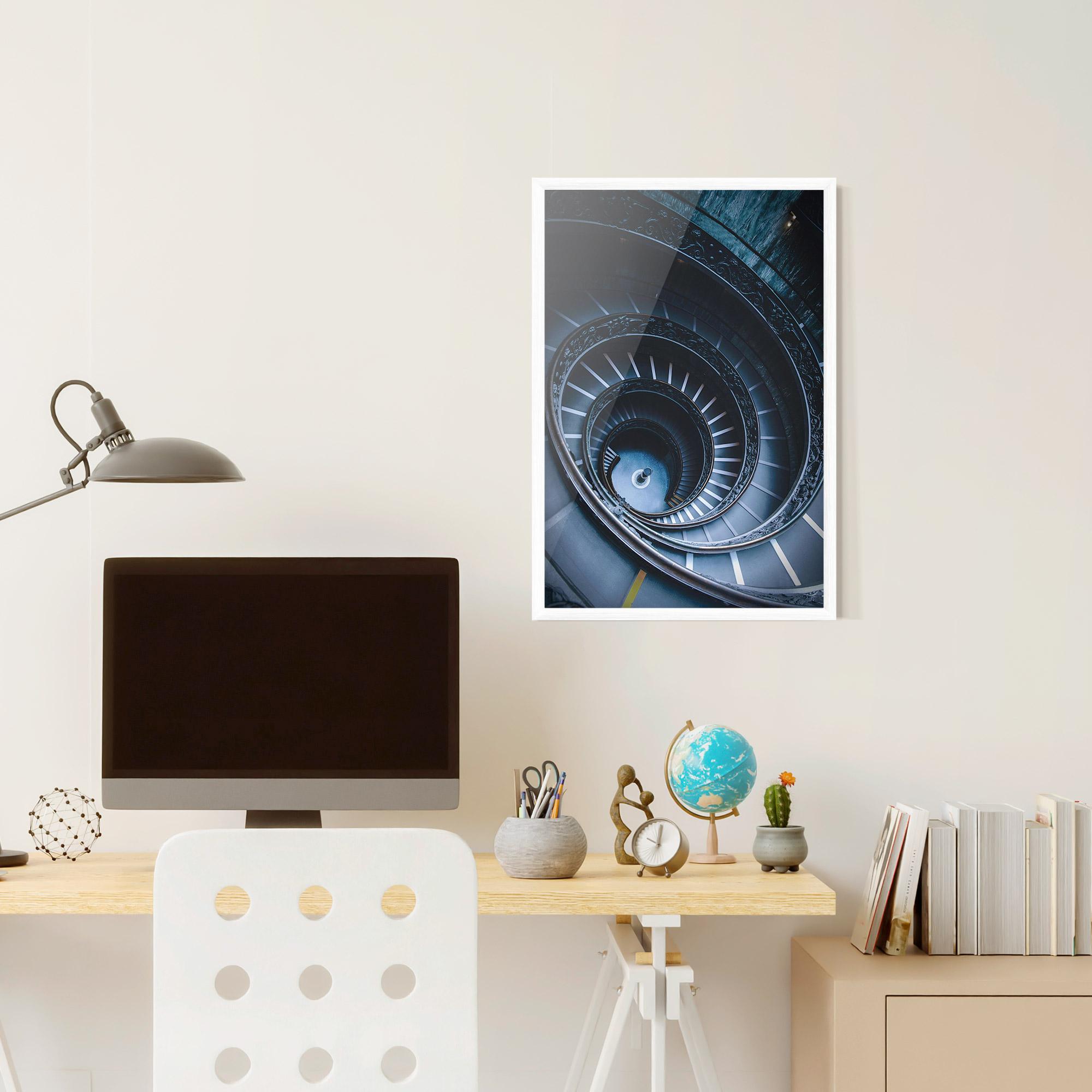 Gerahmte Poster Spiral Museum mockup 6