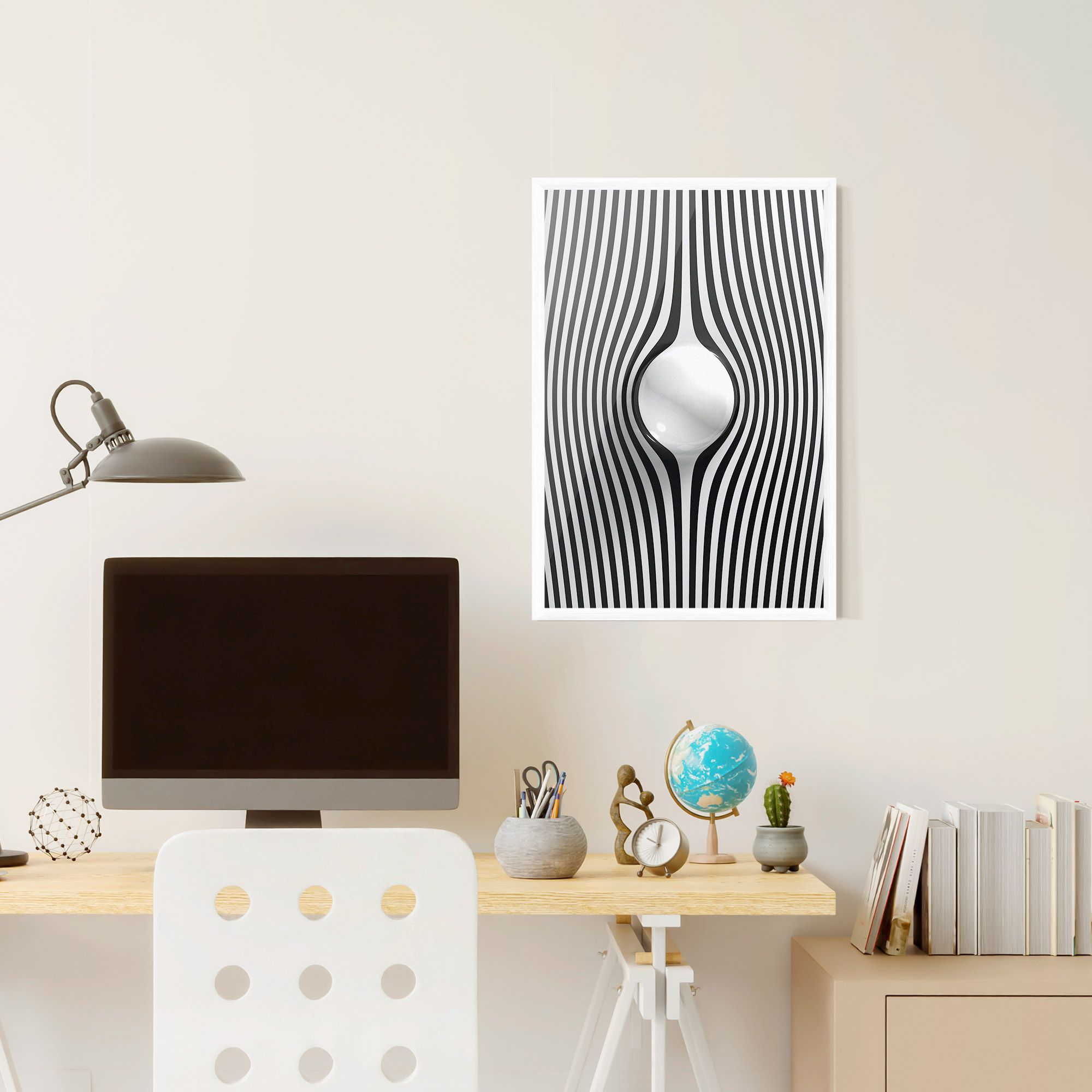 White Ball Lines mockup 6