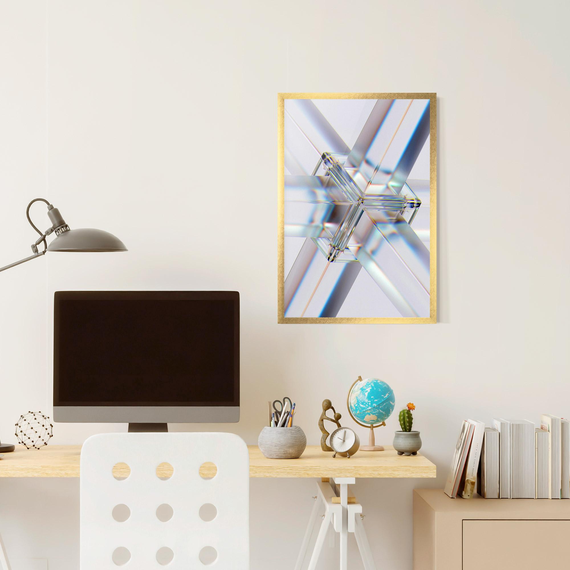 Gerahmte Poster Glass Shape mockup 6