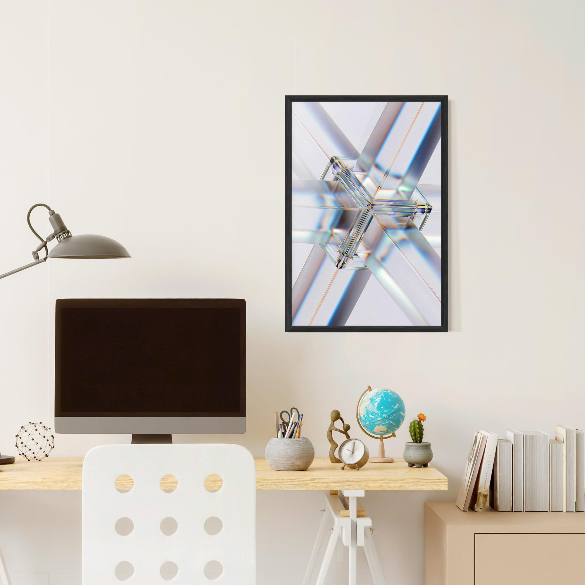 Gerahmte Poster Glass Shape mockup 6