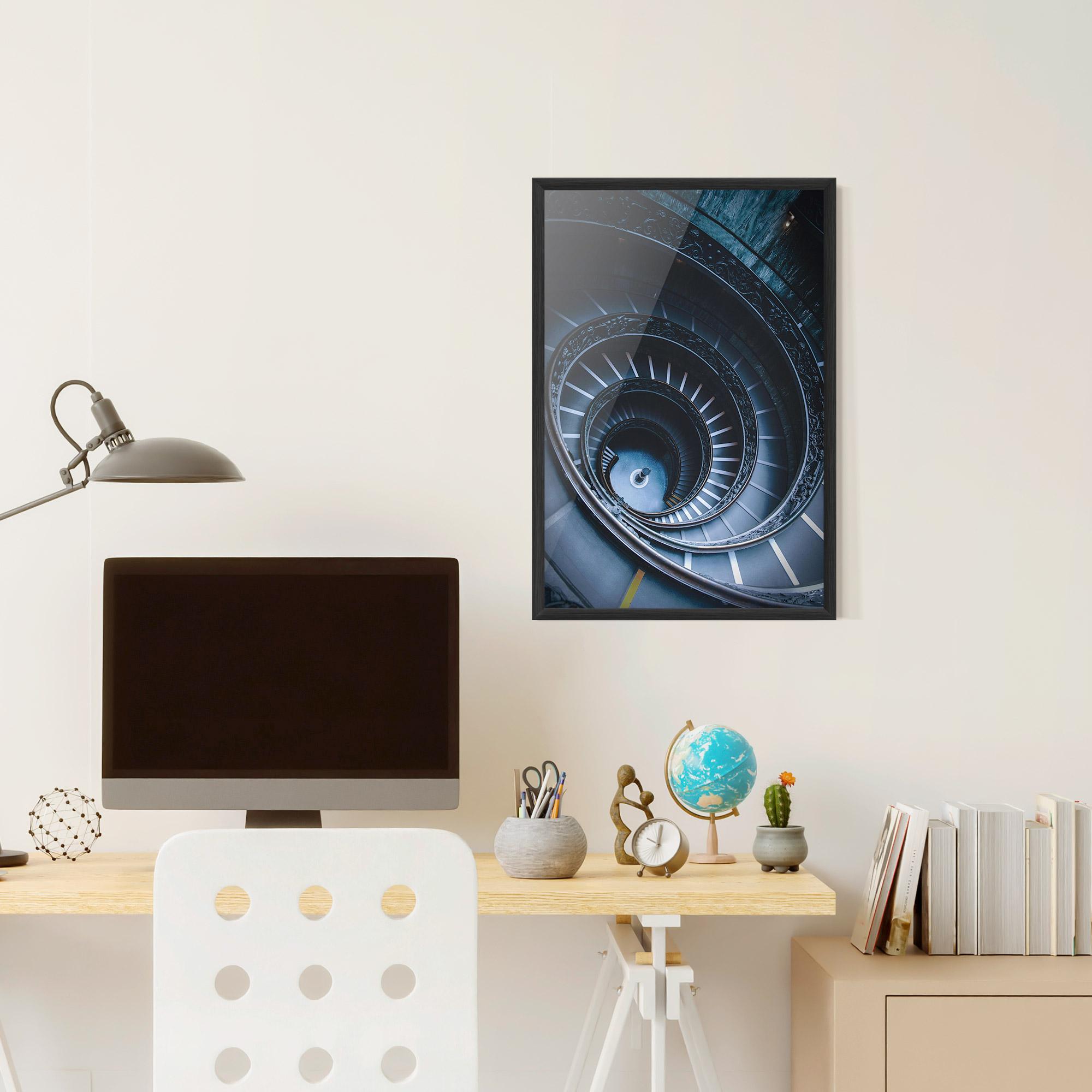 Gerahmte Poster Spiral Museum mockup 6