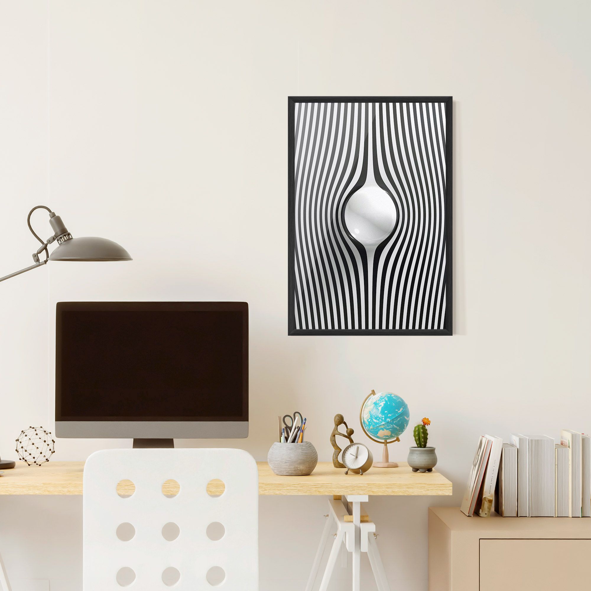 White Ball Lines mockup 6