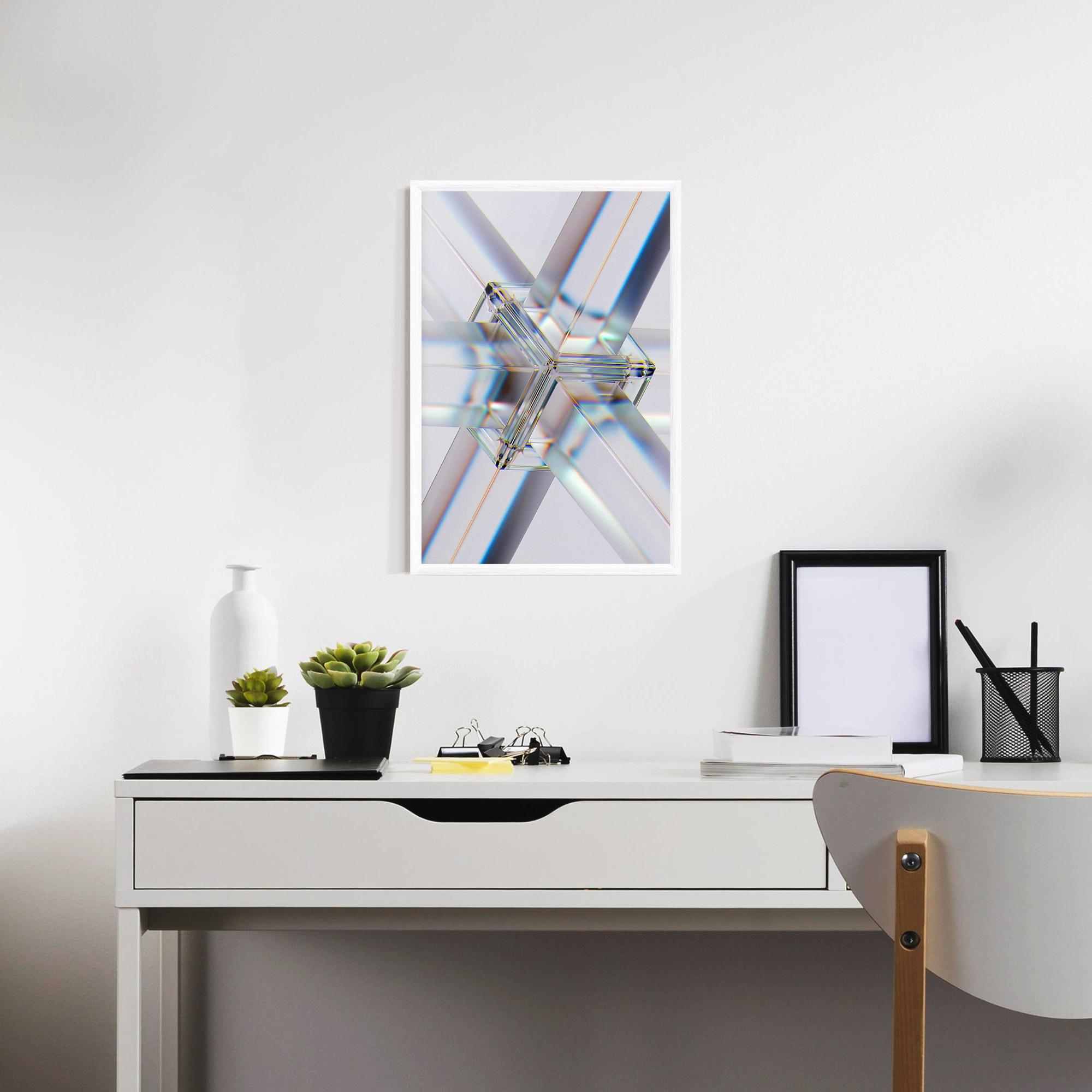 Gerahmte Poster Glass Shape mockup 7