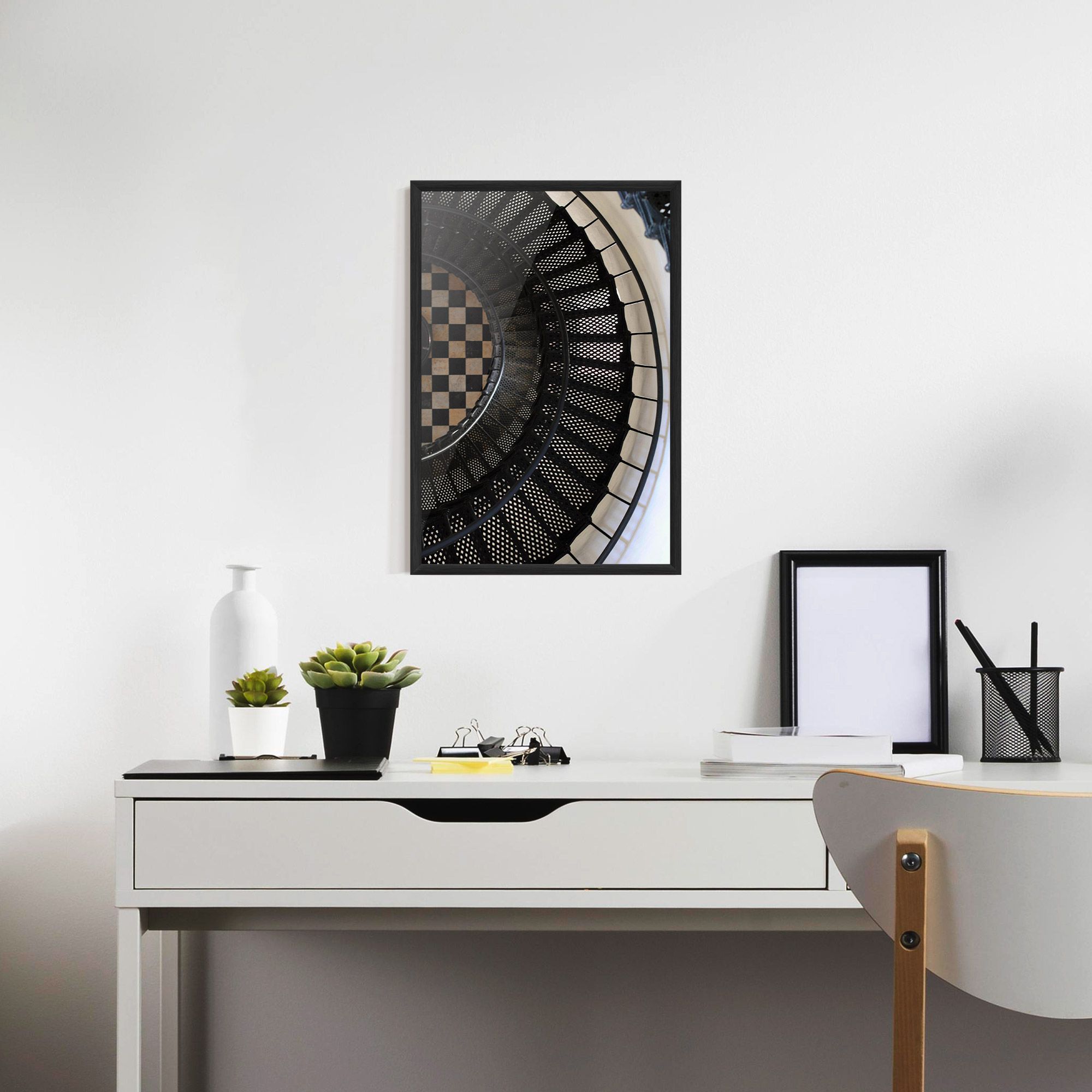 Beautiful Black Stairs mockup 7
