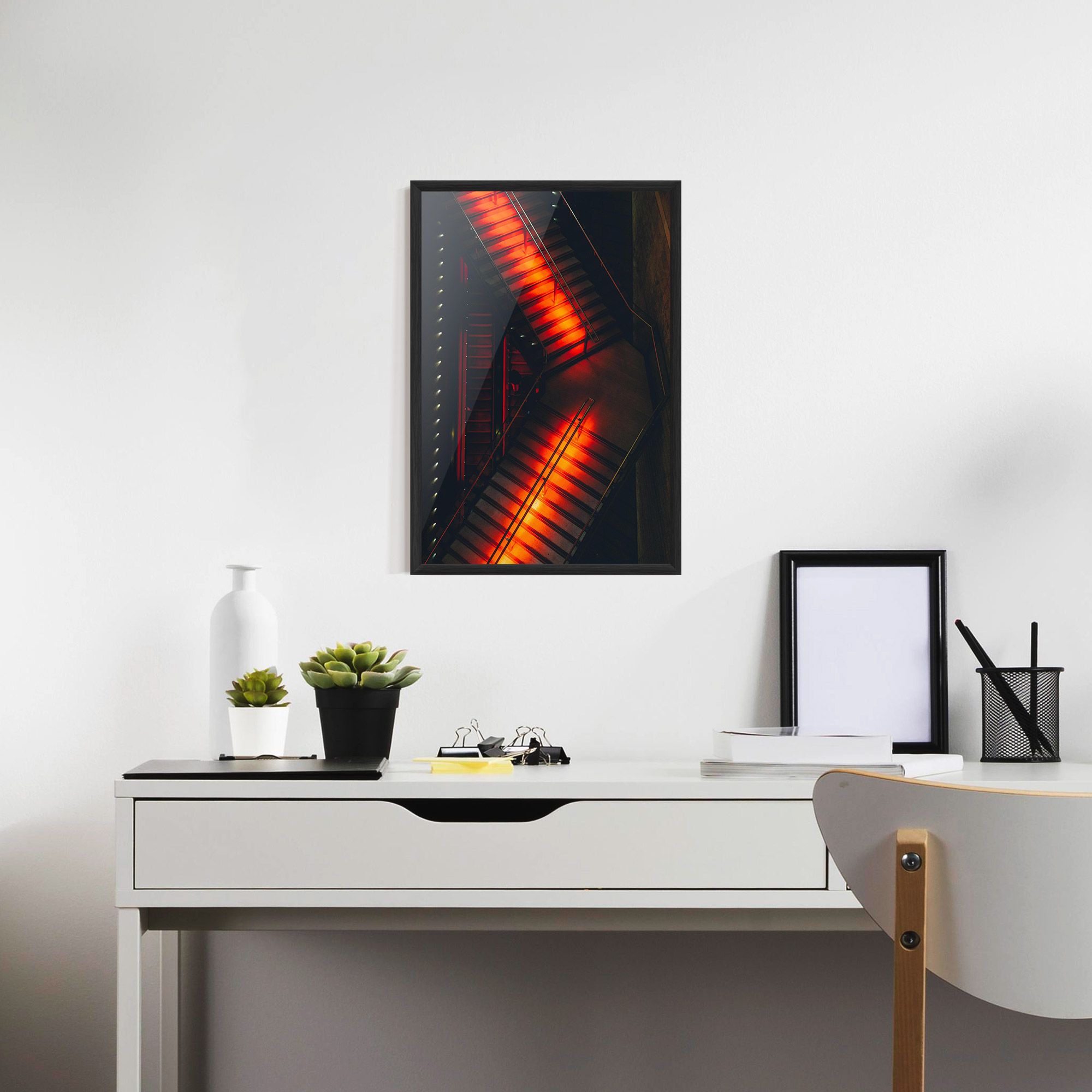 Orange Light Stairs mockup 7
