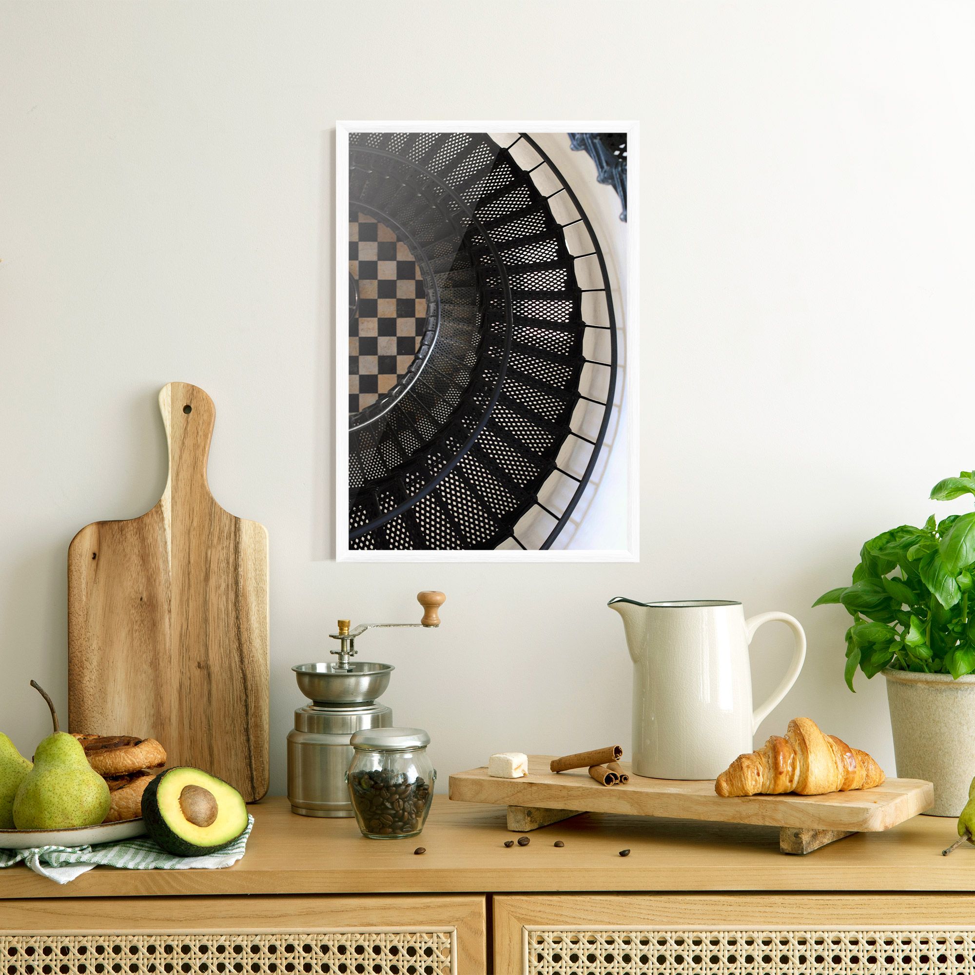 Beautiful Black Stairs mockup 8
