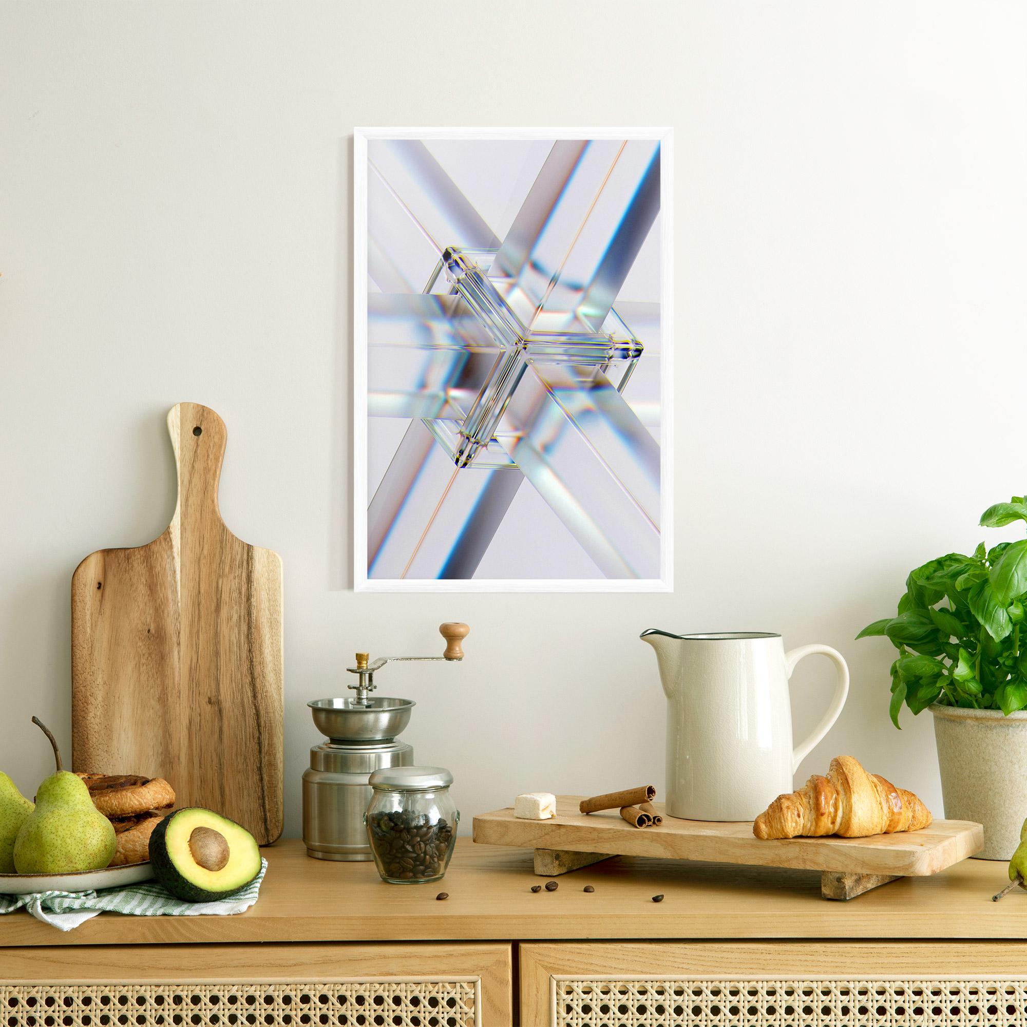 Gerahmte Poster Glass Shape mockup 8