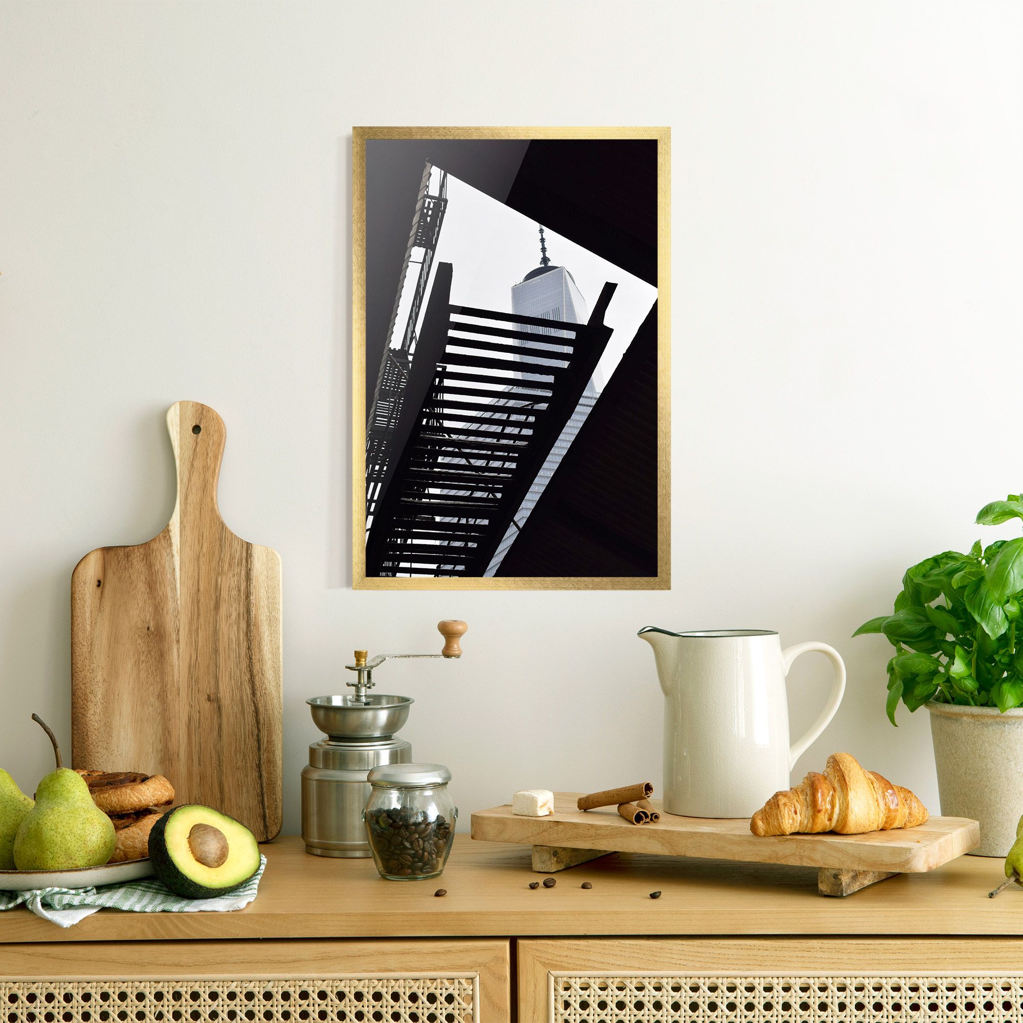 Black Stairs Floating mockup 8