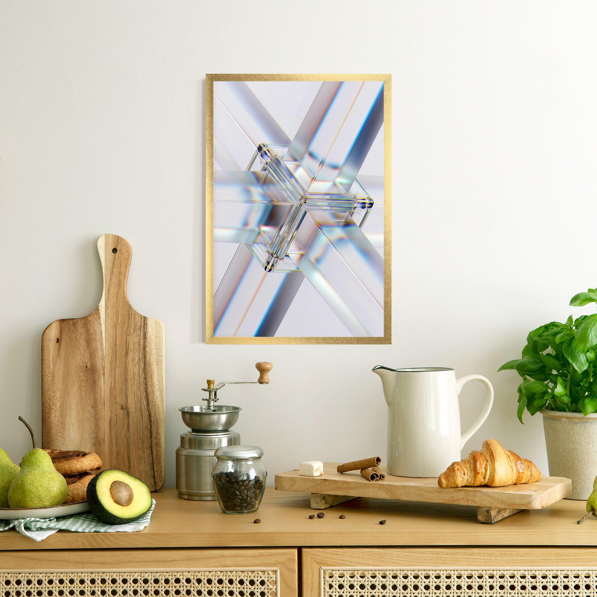 Gerahmte Poster Glass Shape mockup 8