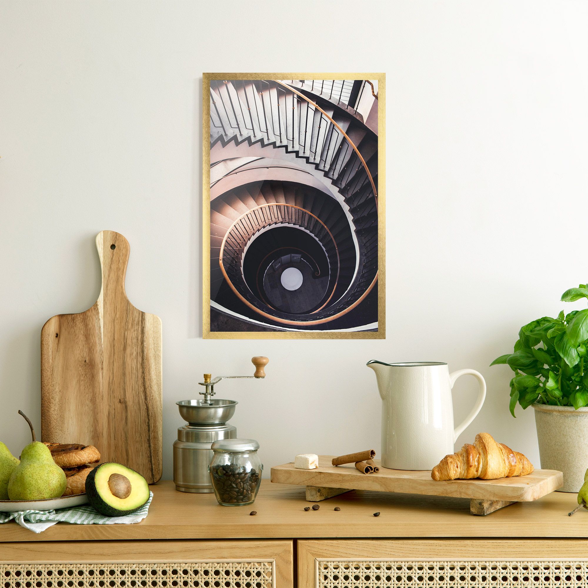 Grey Stairs Spiral mockup 8