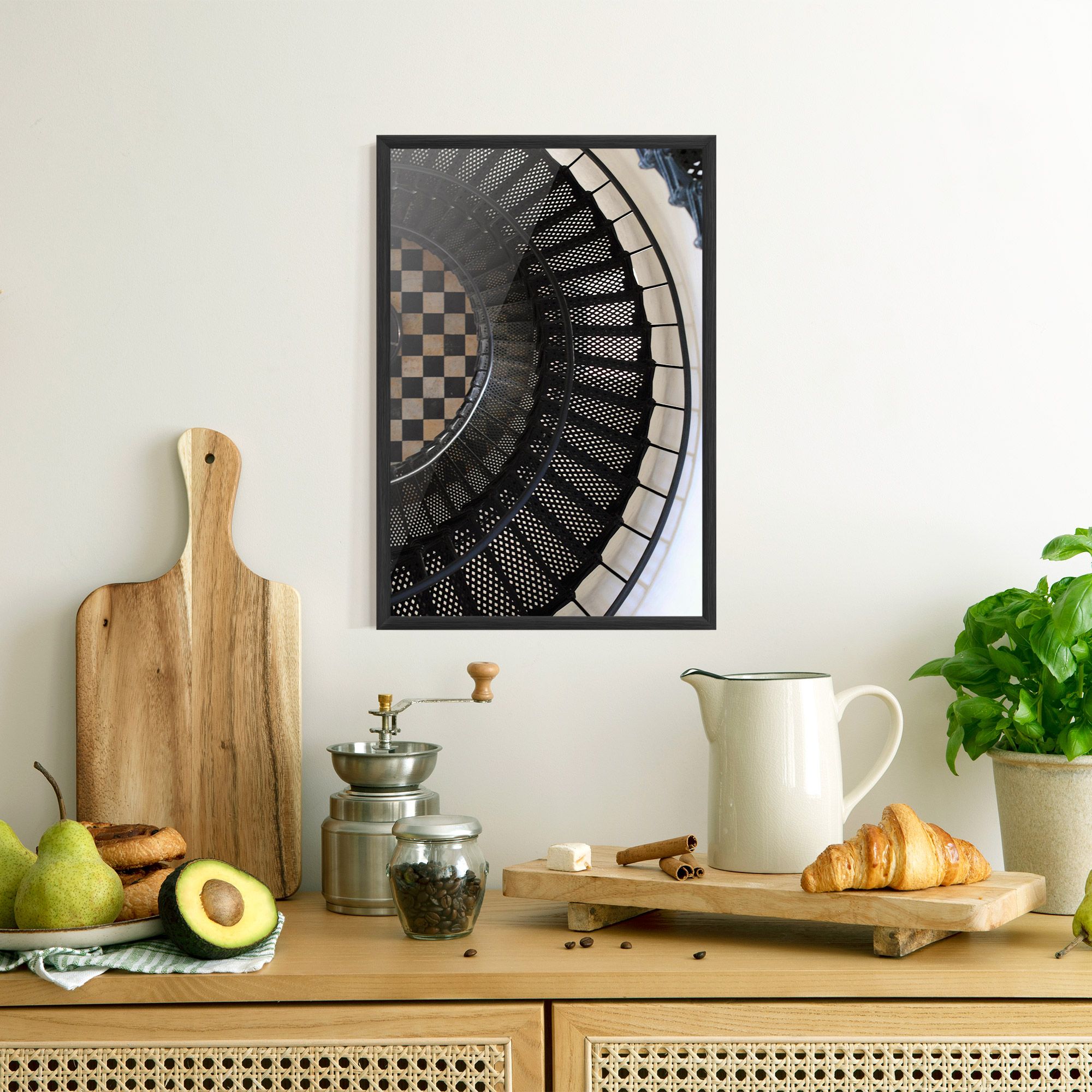 Beautiful Black Stairs mockup 8