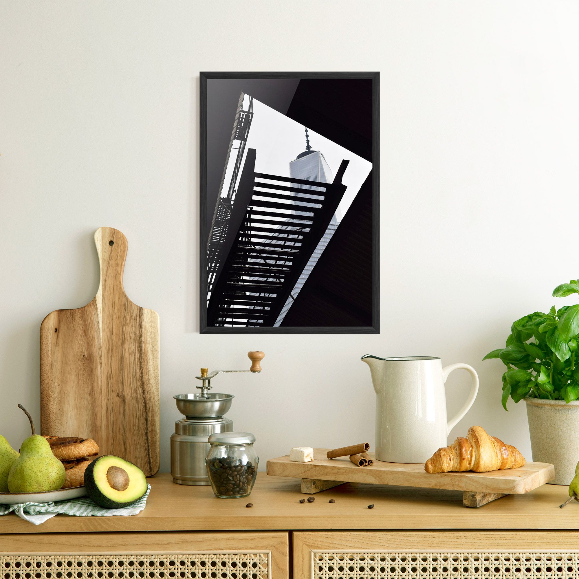 Black Stairs Floating mockup 8