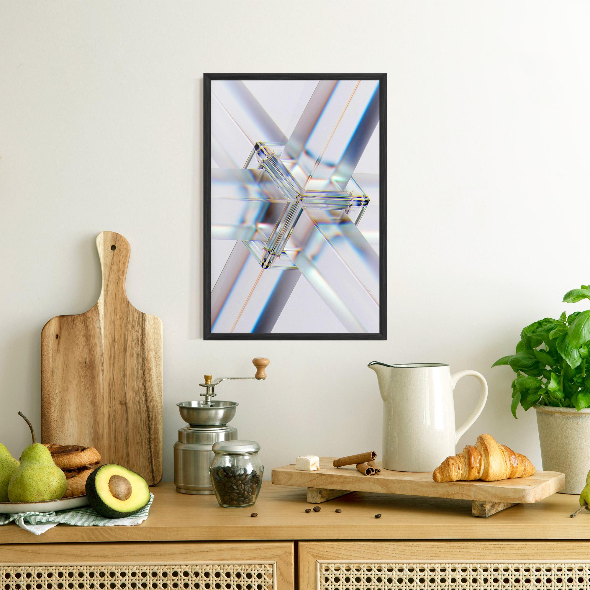 Gerahmte Poster Glass Shape mockup 8