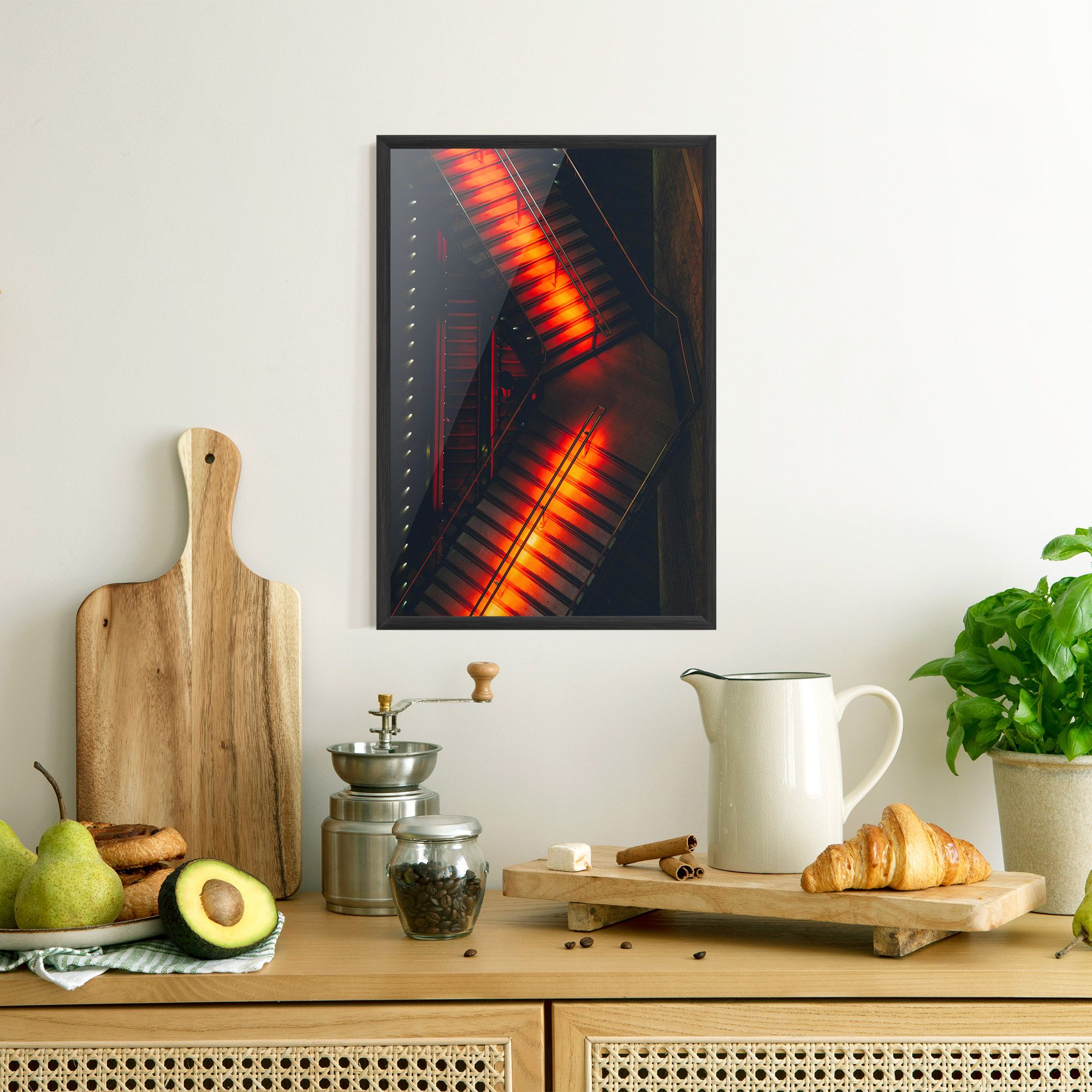 Orange Light Stairs mockup 8