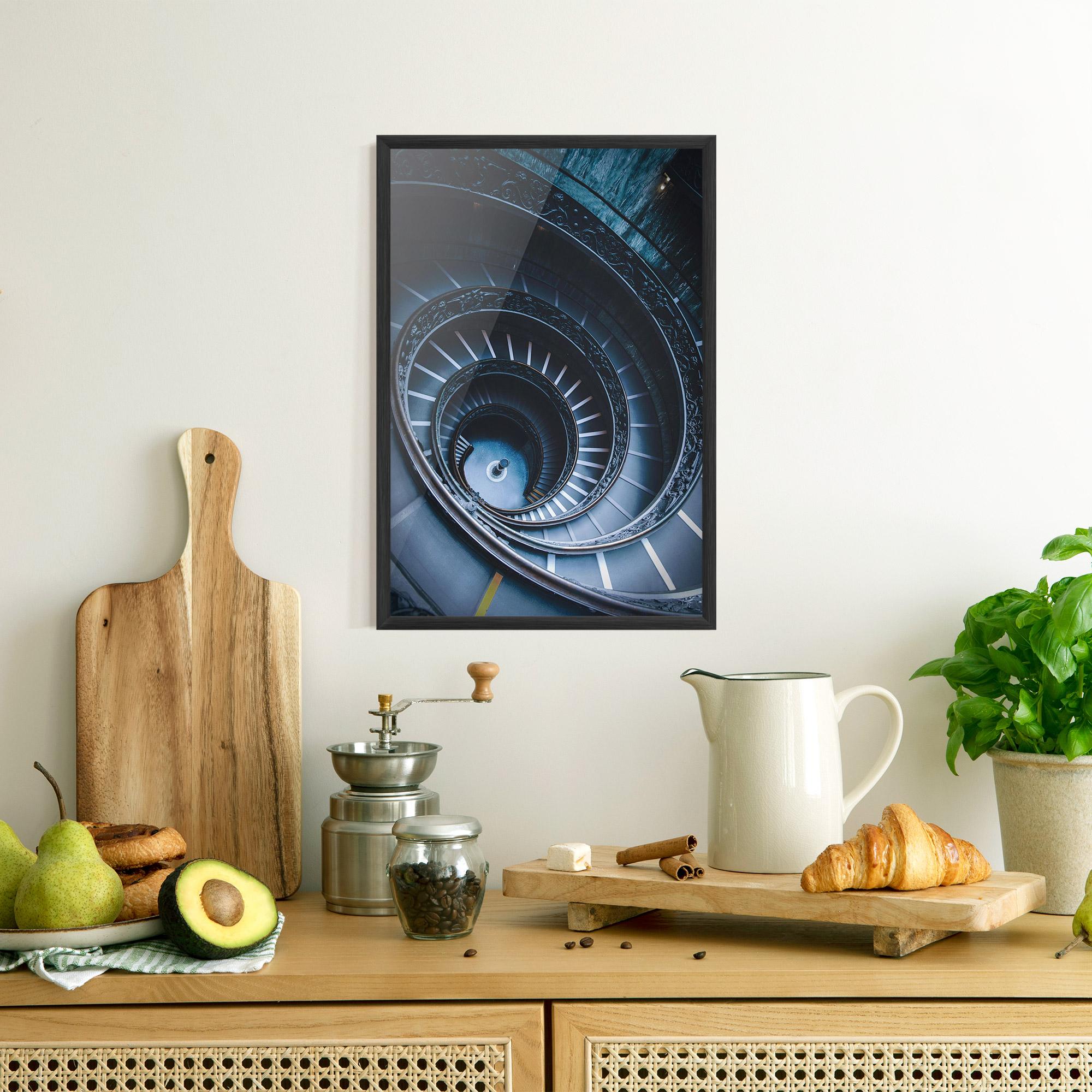 Gerahmte Poster Spiral Museum mockup 8