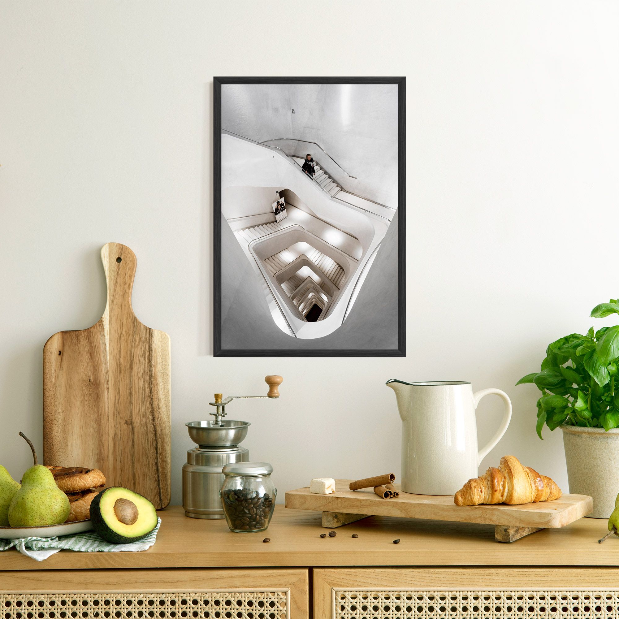 White Stairs Spiral mockup 8
