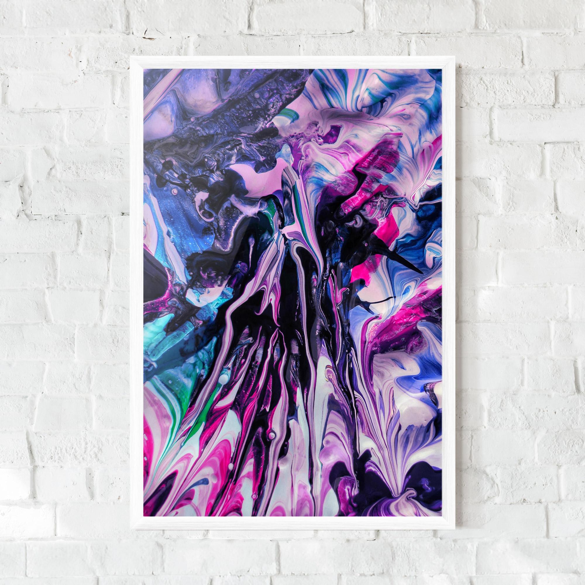 Gerahmte Poster Abstract Rose Colours mockup 0