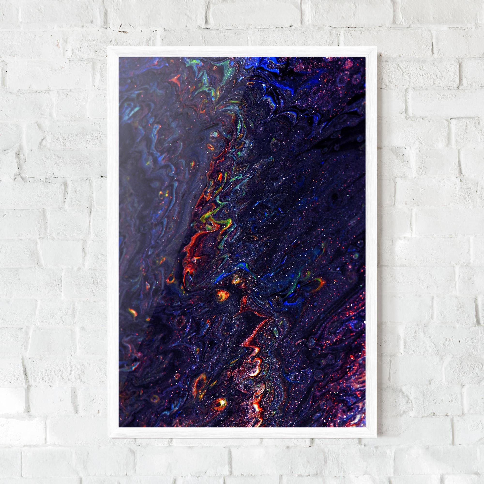 Gerahmte Poster Dark Purple Texture mockup 0