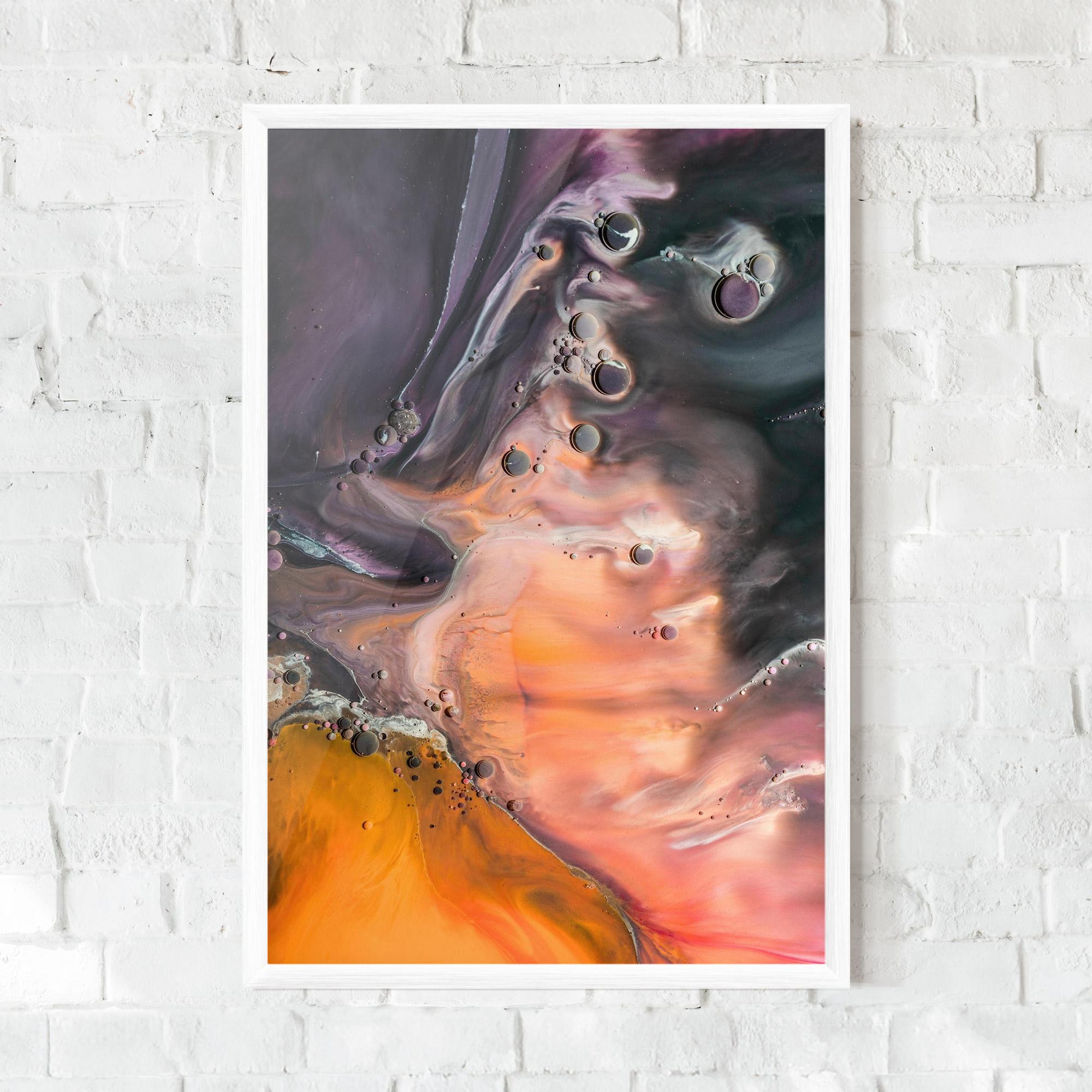 Gerahmte Poster Orange Shades mockup 0