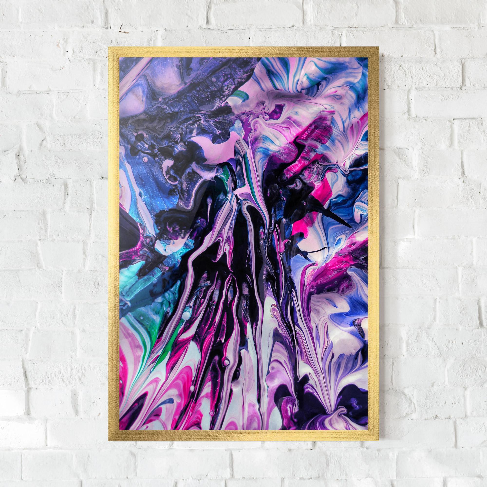 Gerahmte Poster Abstract Rose Colours mockup 0