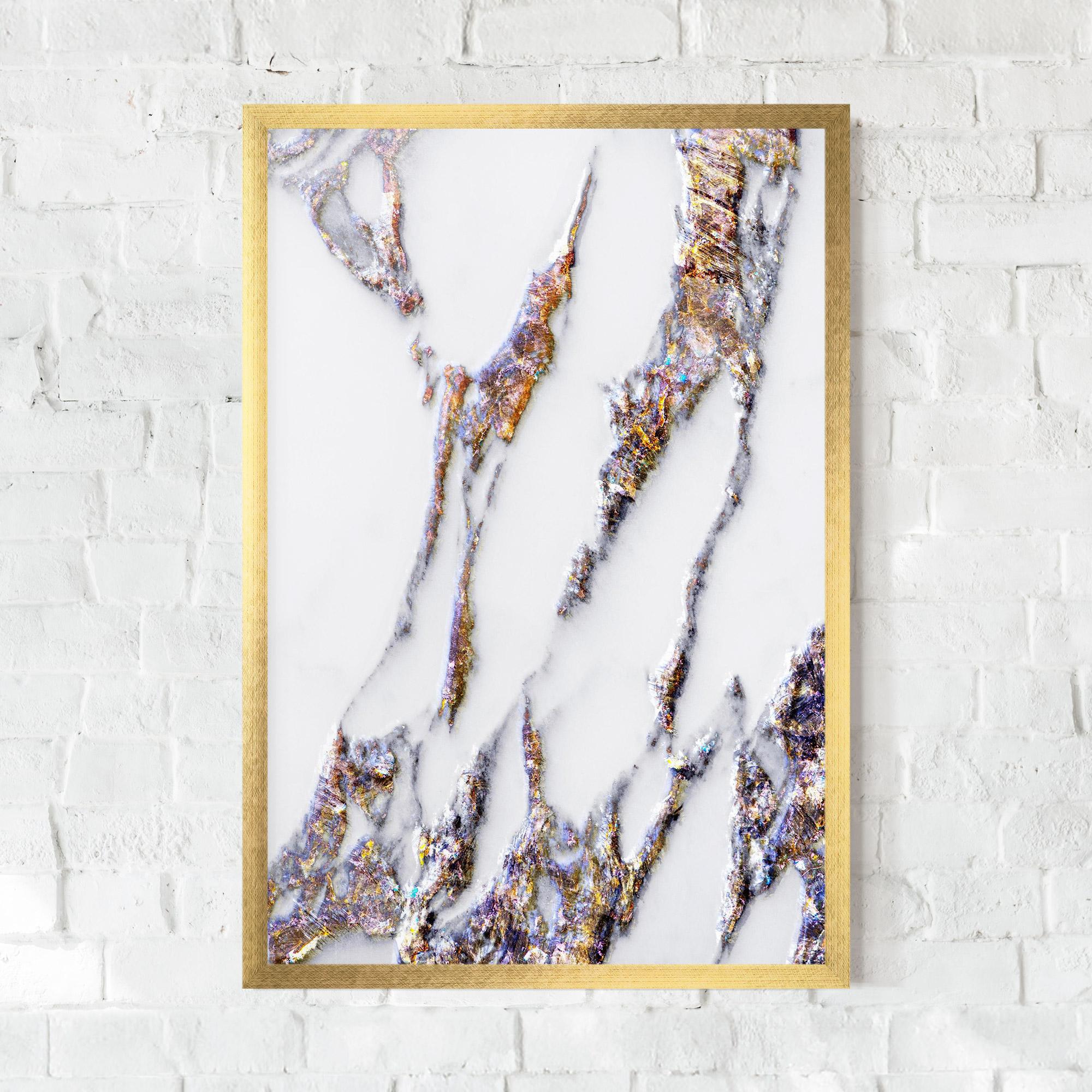 Gerahmte Poster Beautiful Color Marble mockup 0