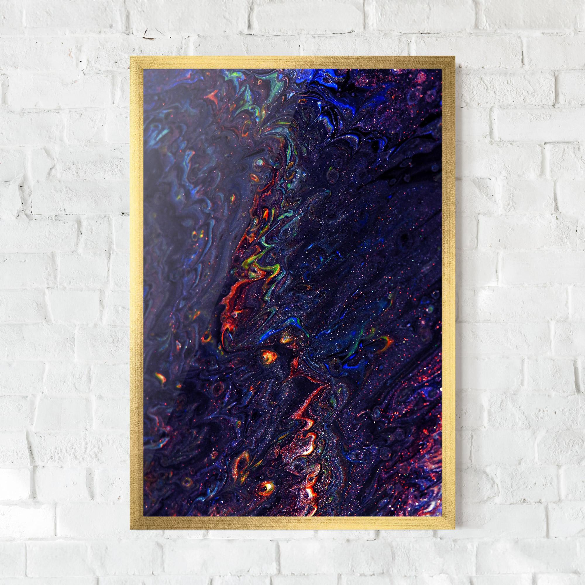 Gerahmte Poster Dark Purple Texture mockup 0