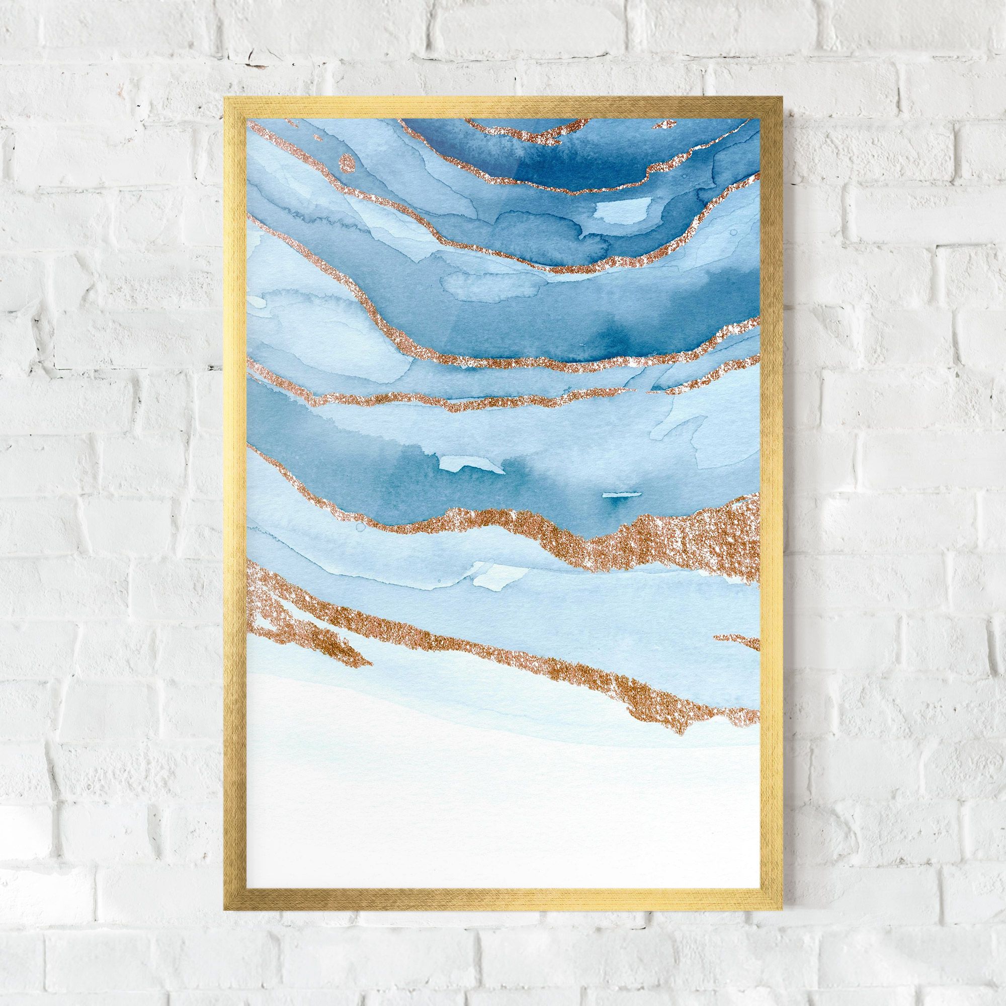 Golden Glitter Blue mockup 0