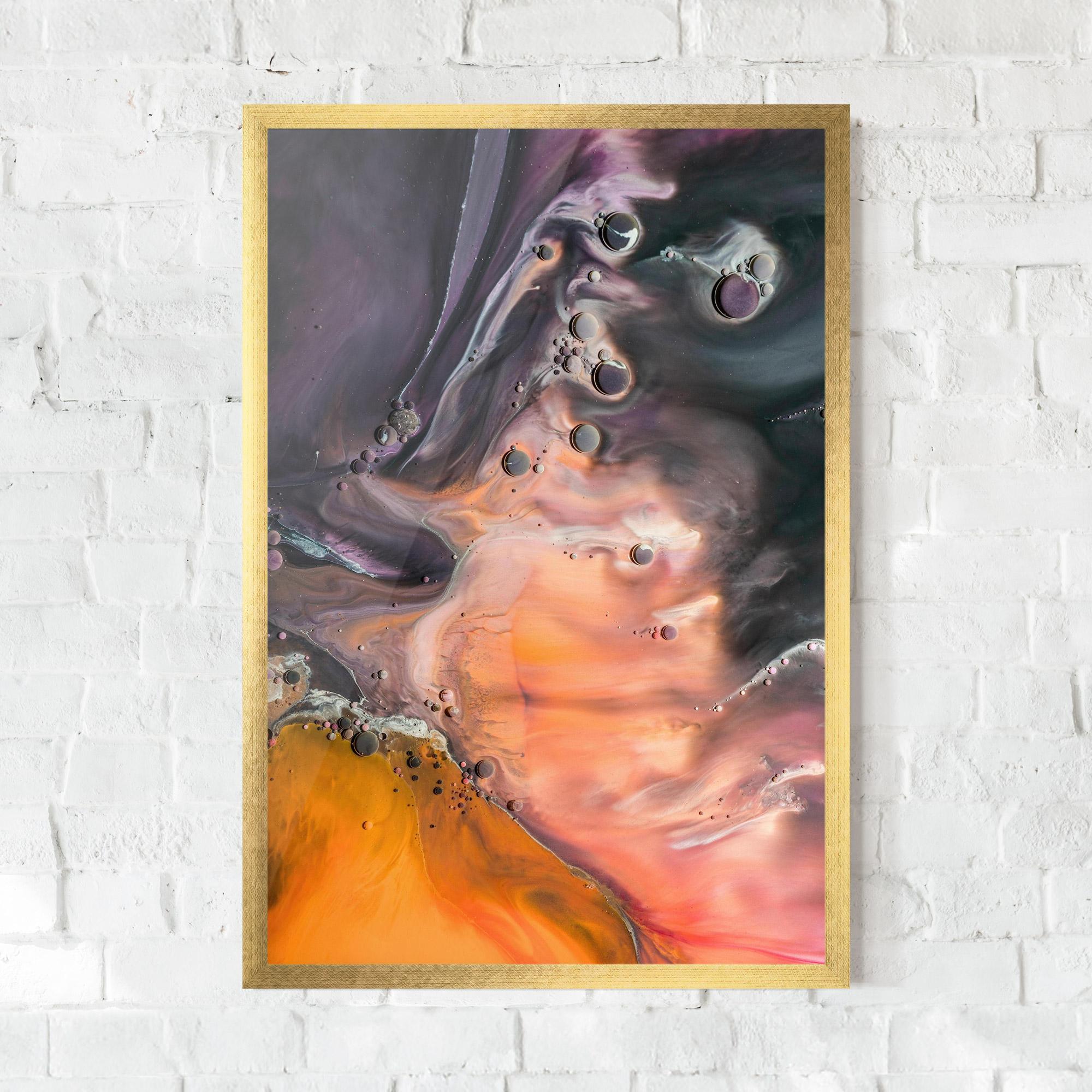 Gerahmte Poster Orange Shades mockup 0