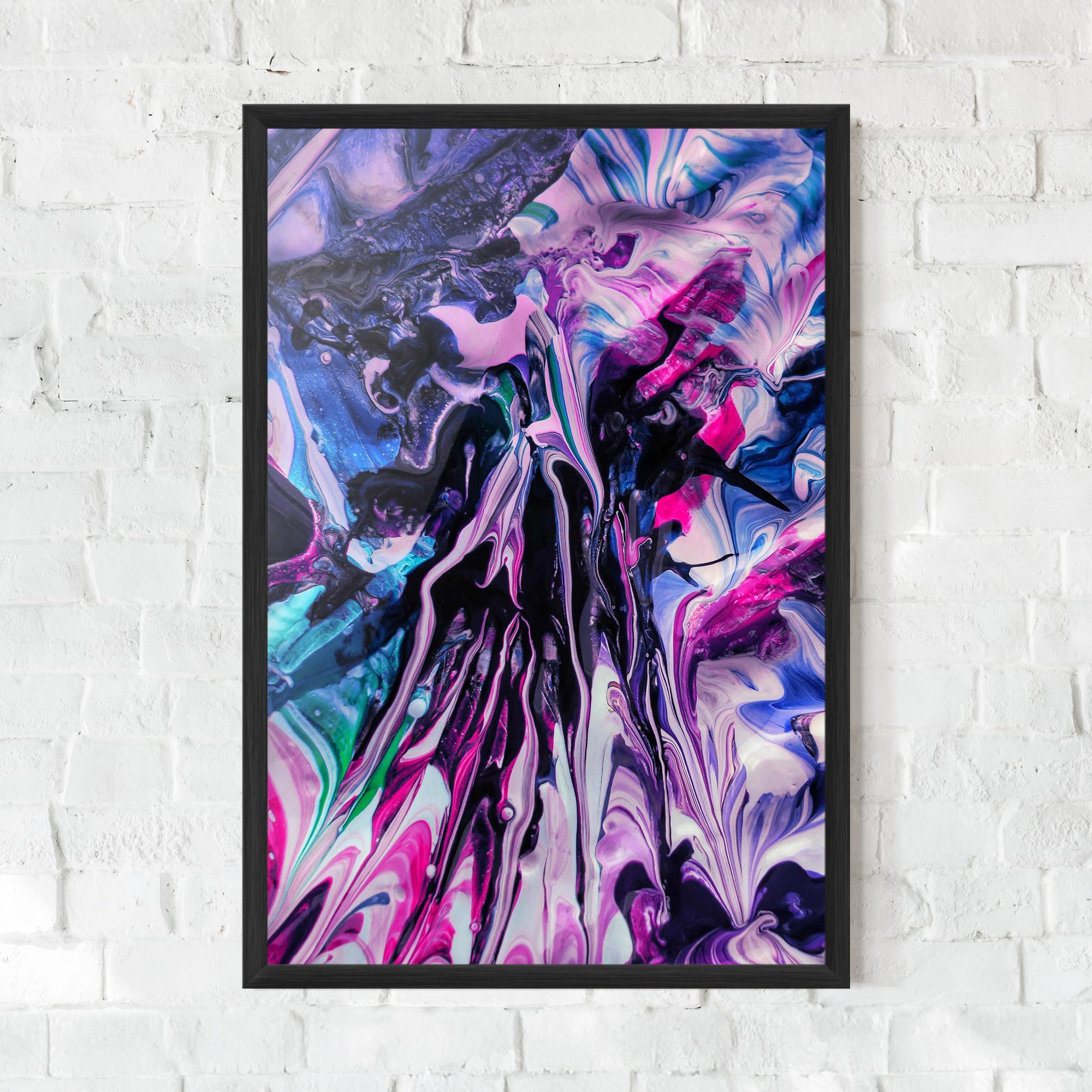 Gerahmte Poster Abstract Rose Colours mockup 0