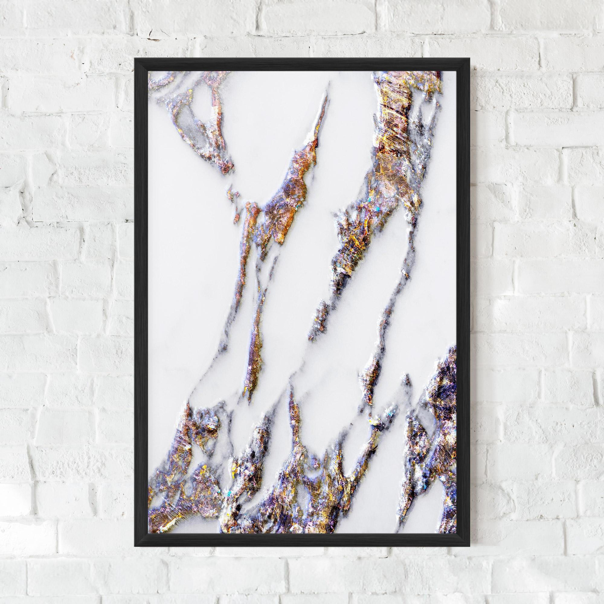 Gerahmte Poster Beautiful Color Marble mockup 0