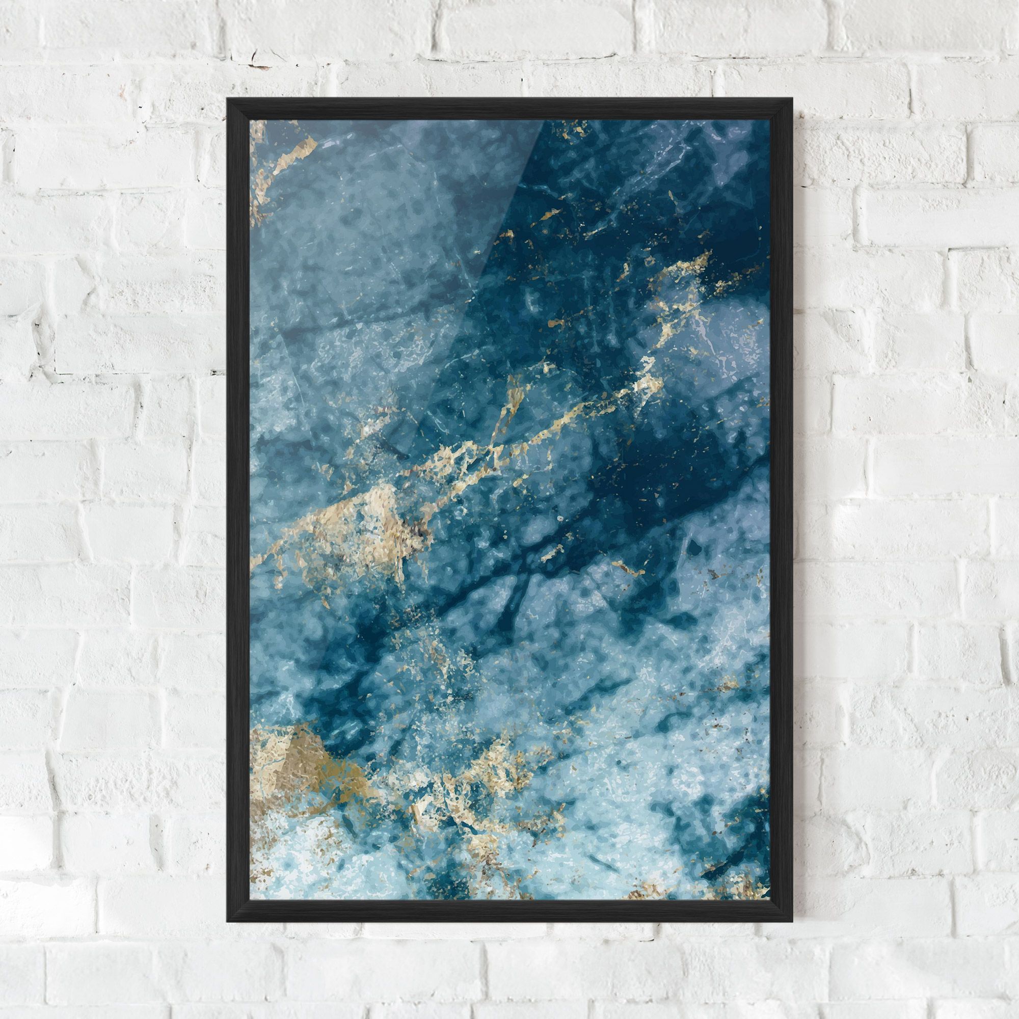 Blue Water Marble mockup 0