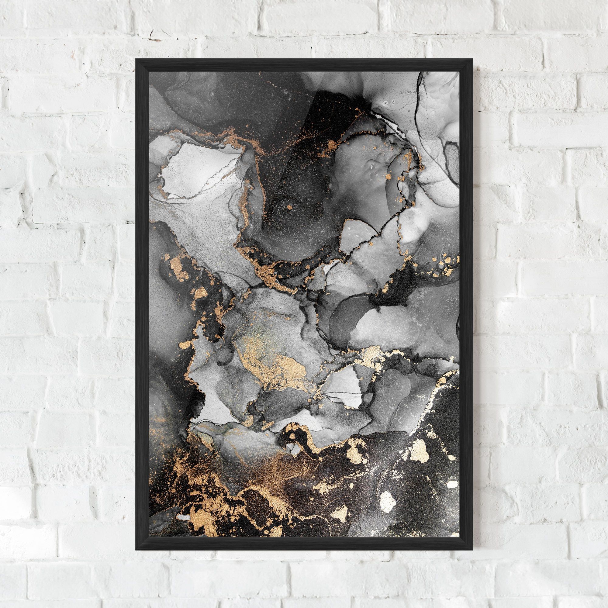 Grey Gold Marble mockup 0