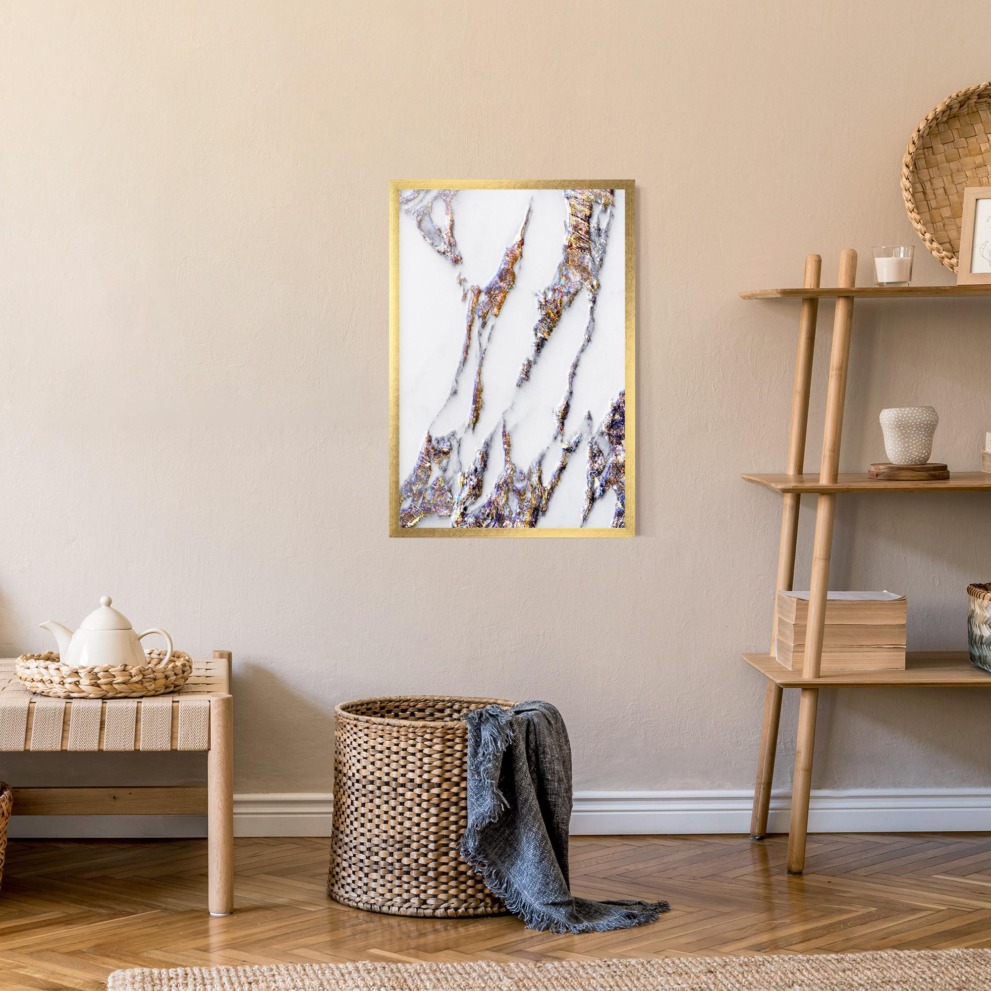 Gerahmte Poster Beautiful Color Marble mockup 9