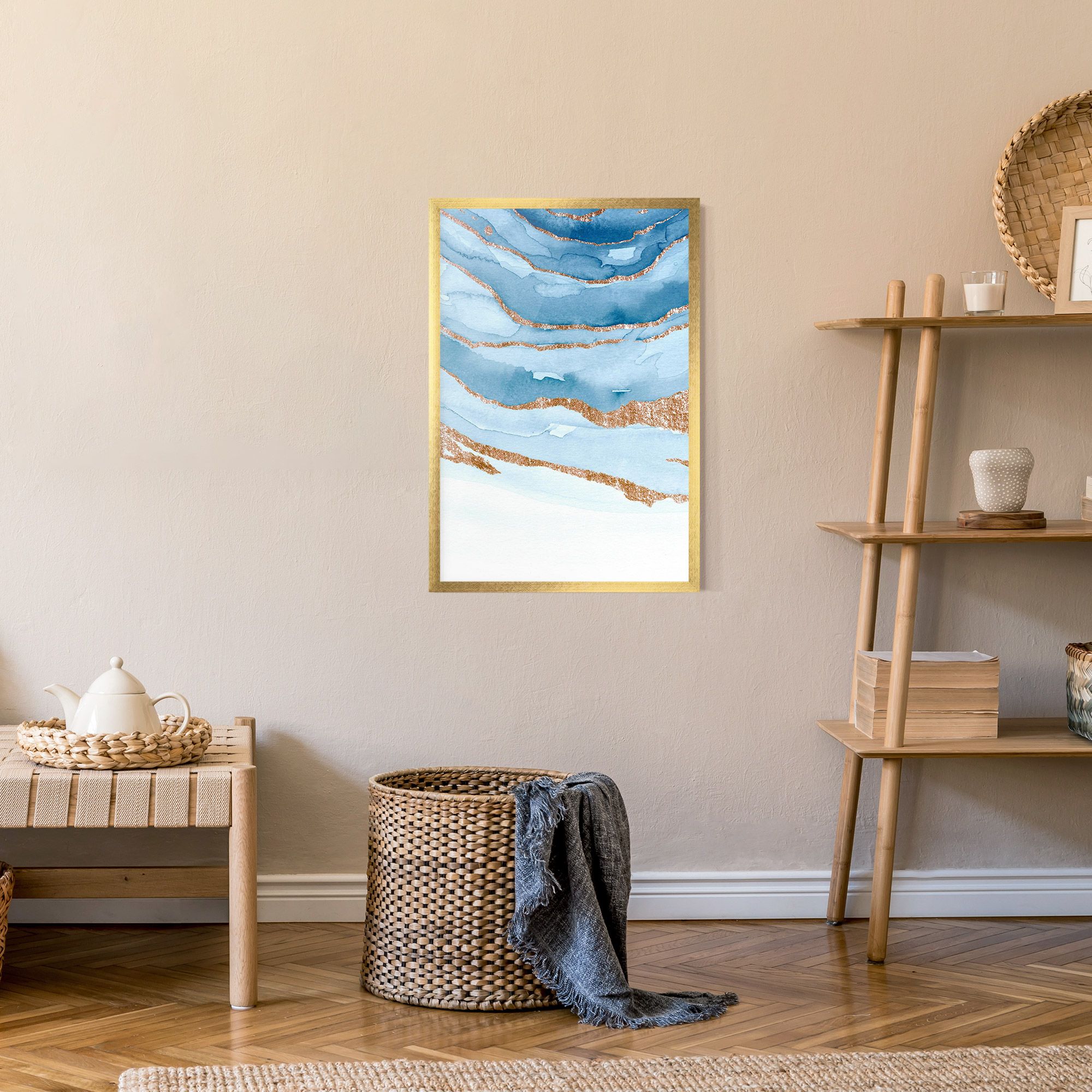 Golden Glitter Blue mockup 9