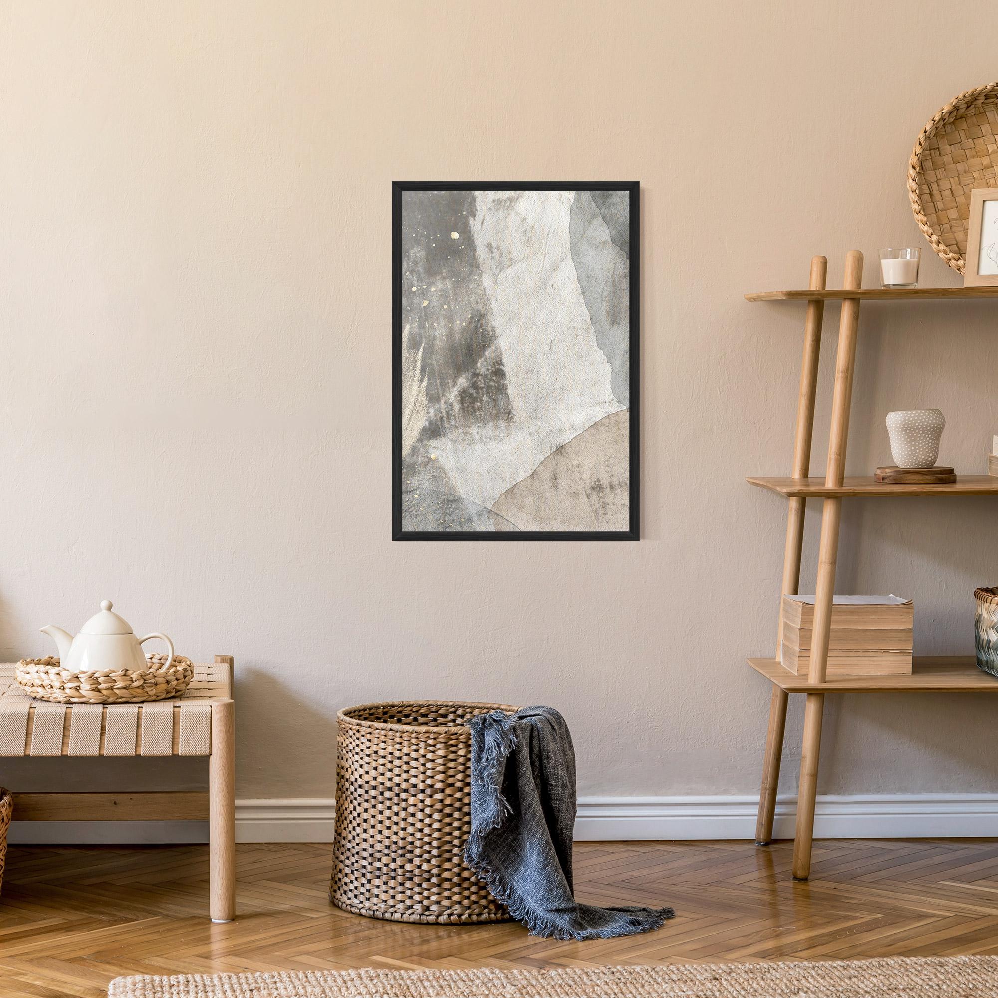 Gerahmte Poster Light Cream Marble mockup 9