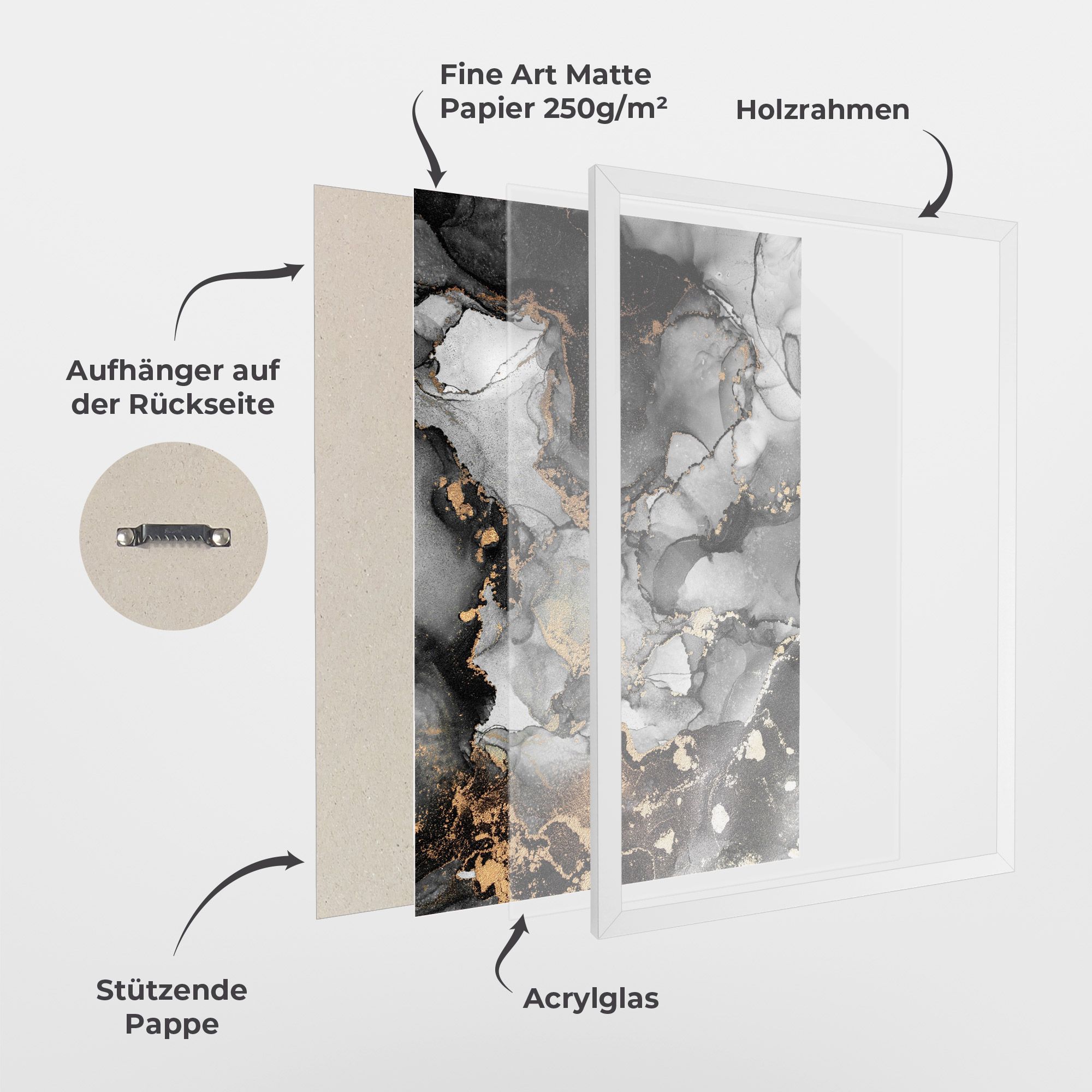 Grey Gold Marble mockup 1