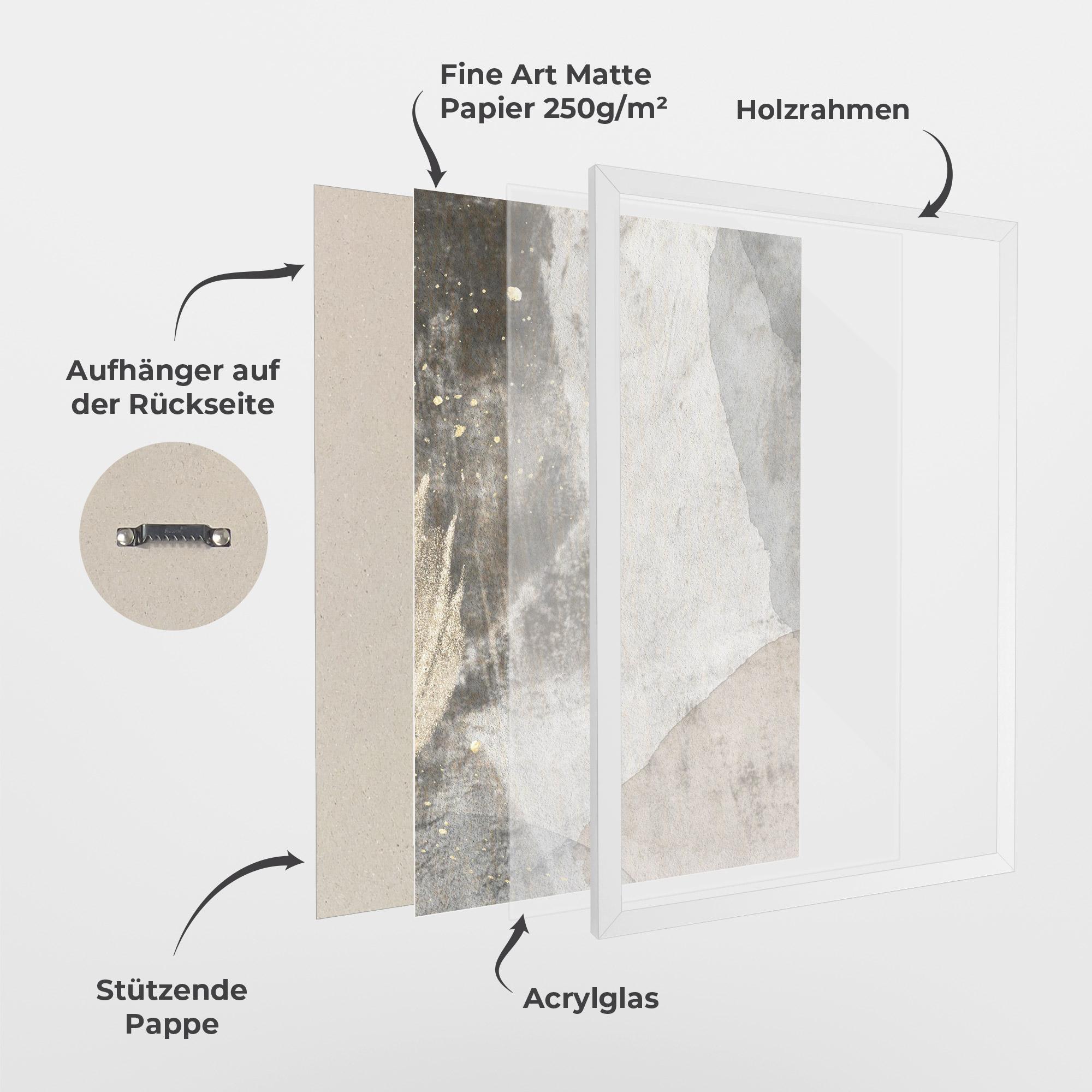 Gerahmte Poster Light Cream Marble mockup 1