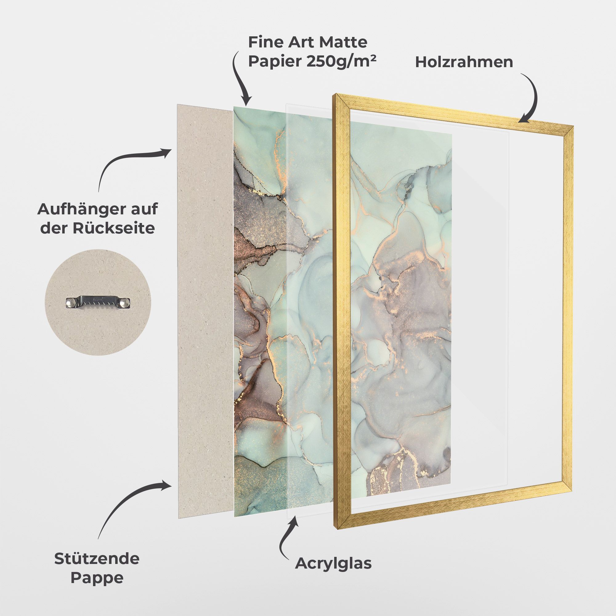 Abstract Turquoise Marble mockup 1