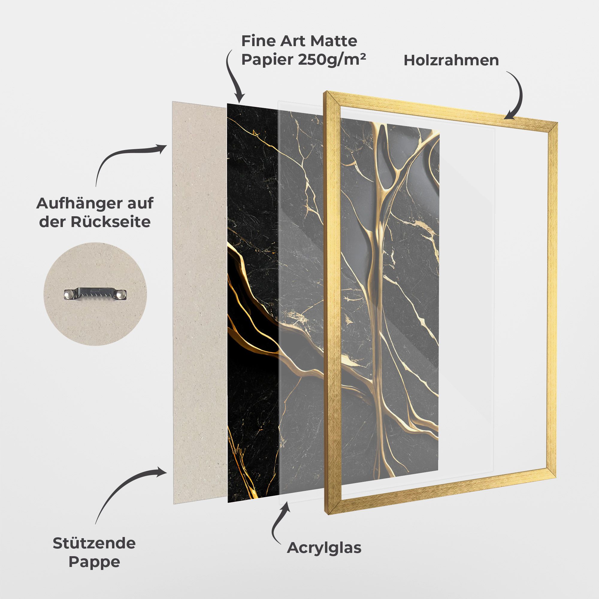 Black Square Marble mockup 1