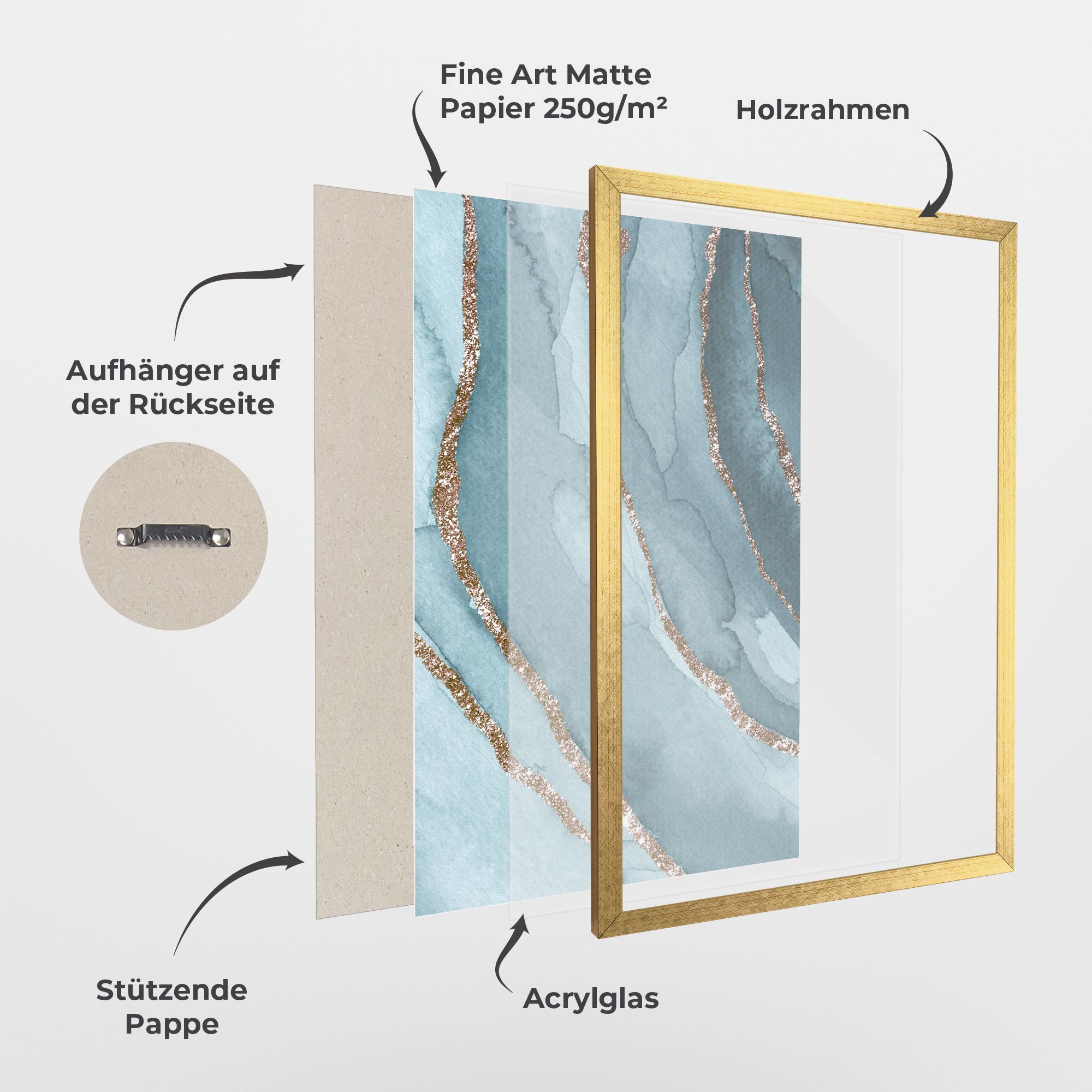 Blue Golden Glitter mockup 1