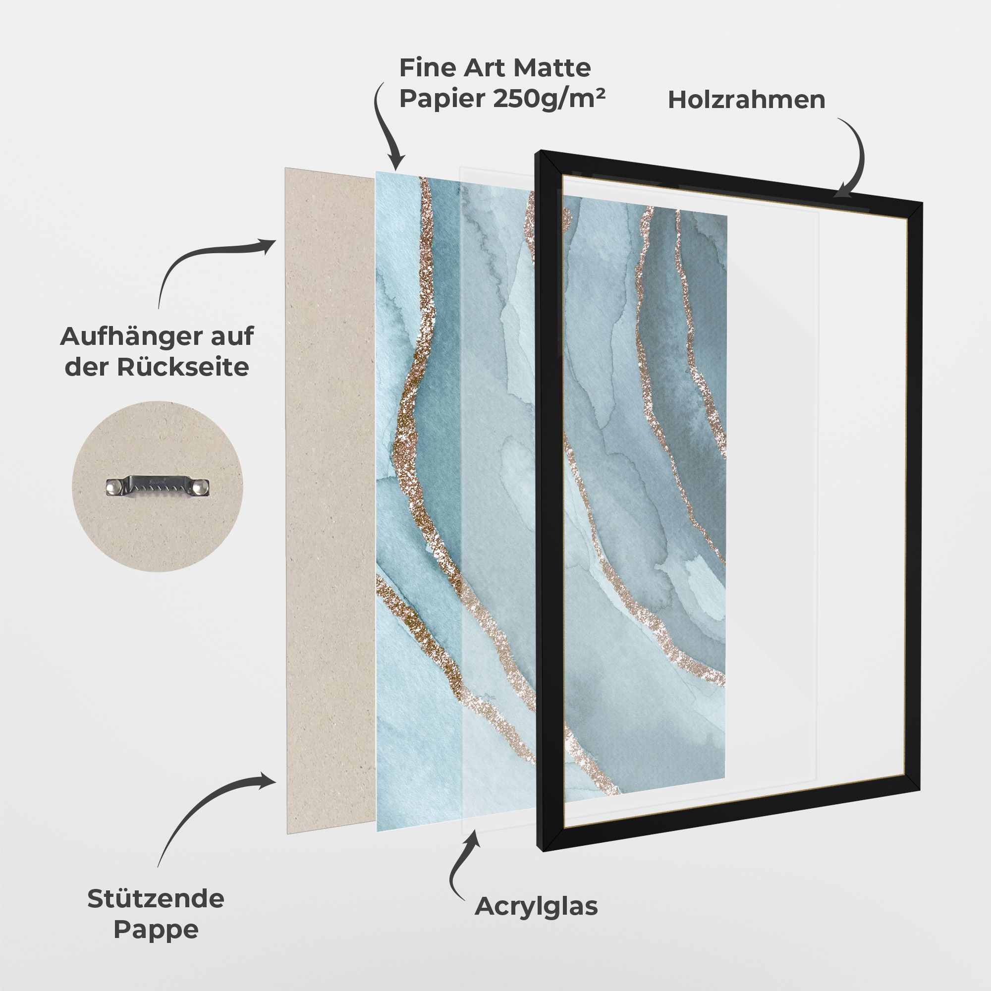 Blue Golden Glitter mockup 1