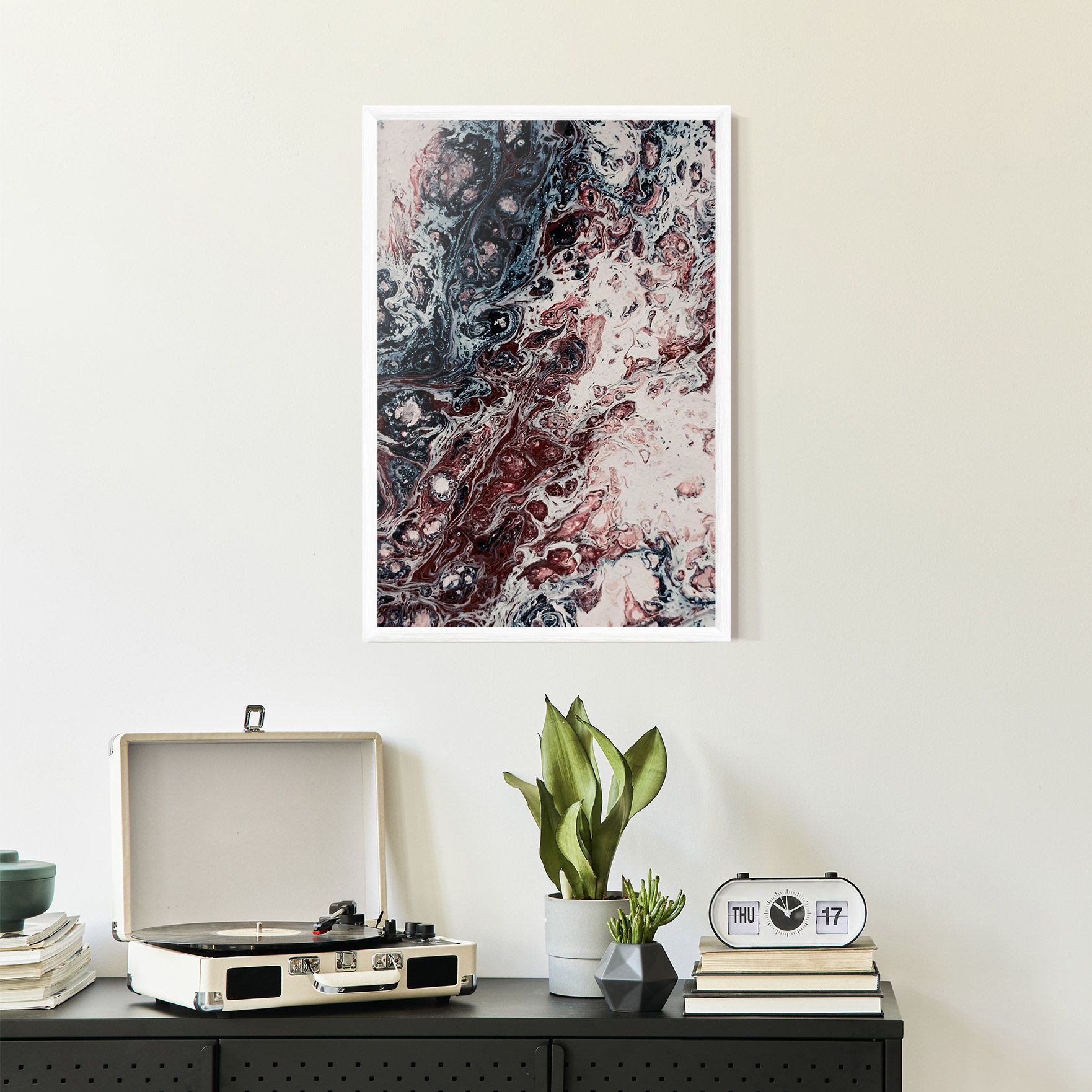 Abstract Dark Red mockup 2