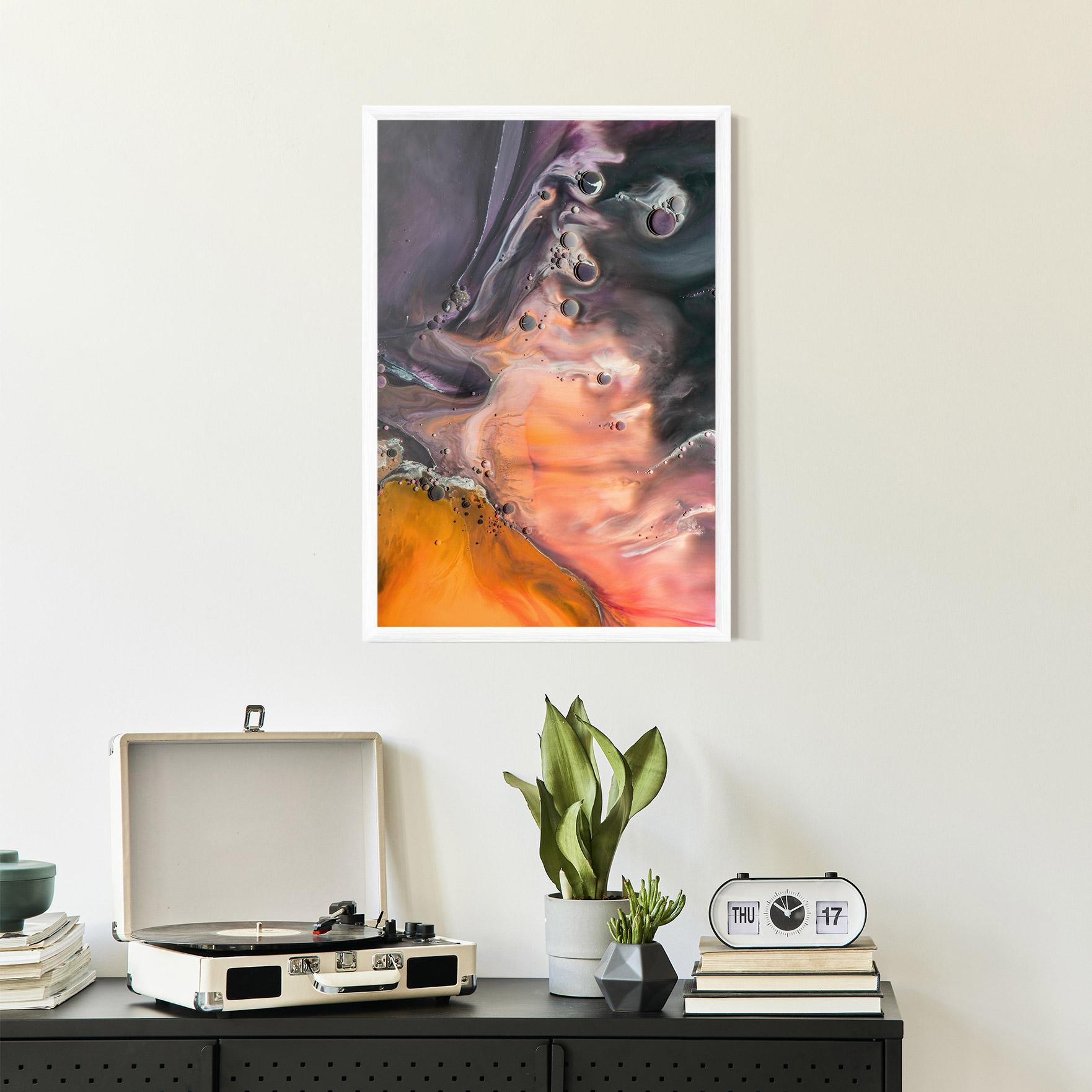 Gerahmte Poster Orange Shades mockup 2