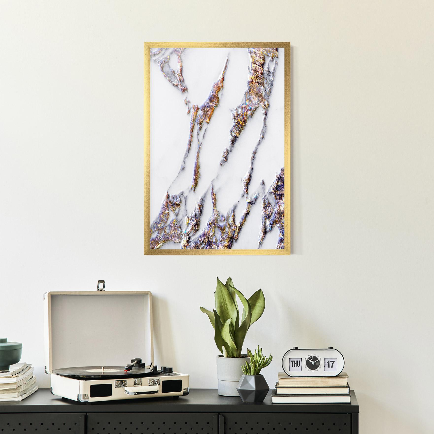 Gerahmte Poster Beautiful Color Marble mockup 2