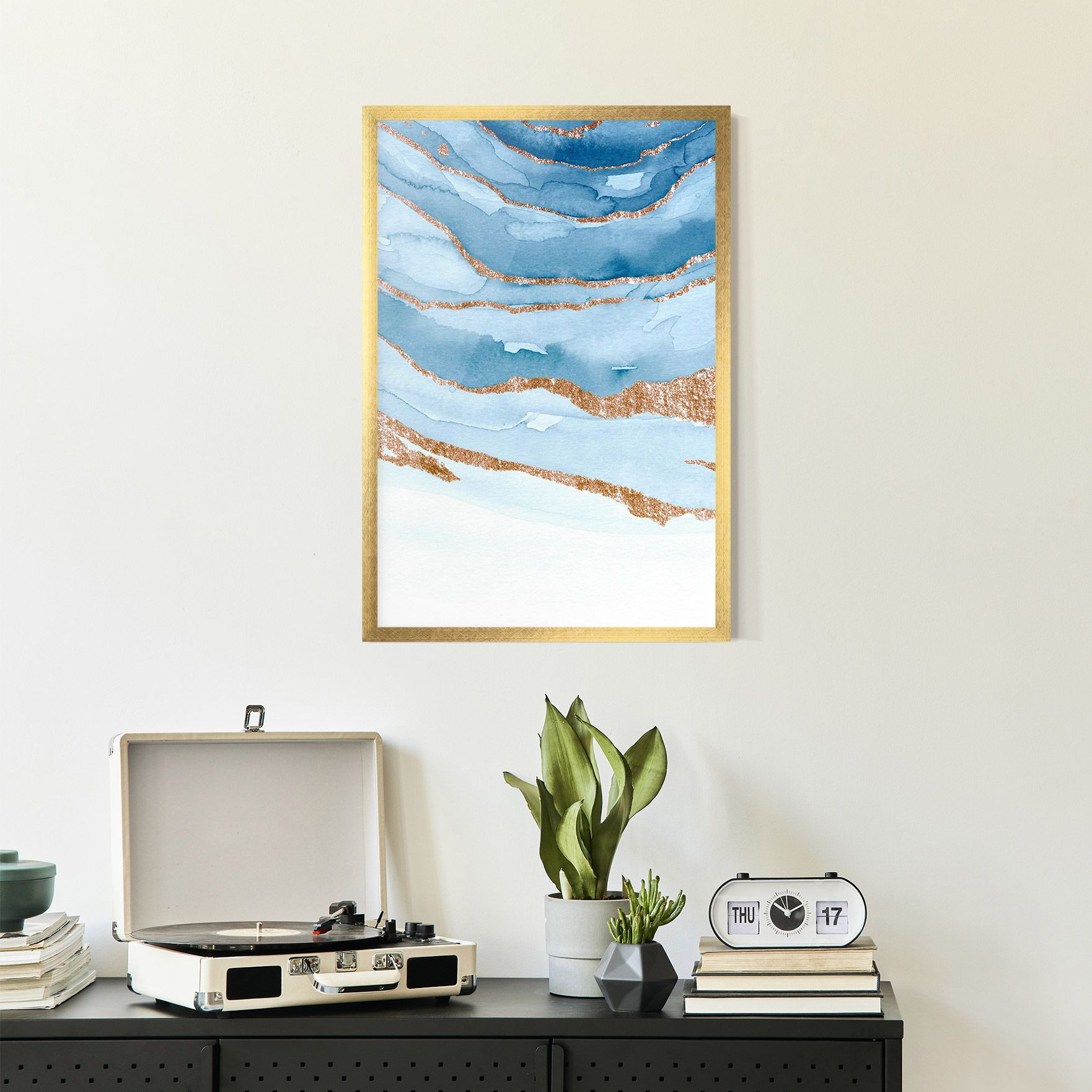 Golden Glitter Blue mockup 2