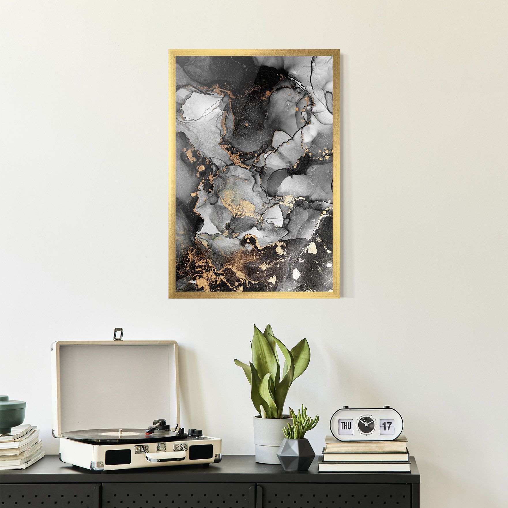 Grey Gold Marble mockup 2
