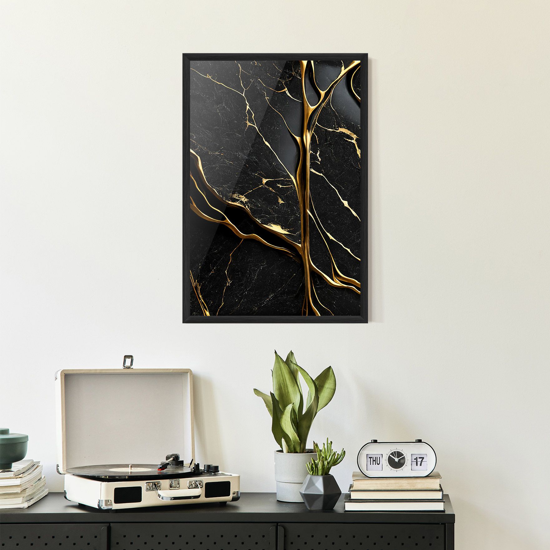 Black Square Marble mockup 2