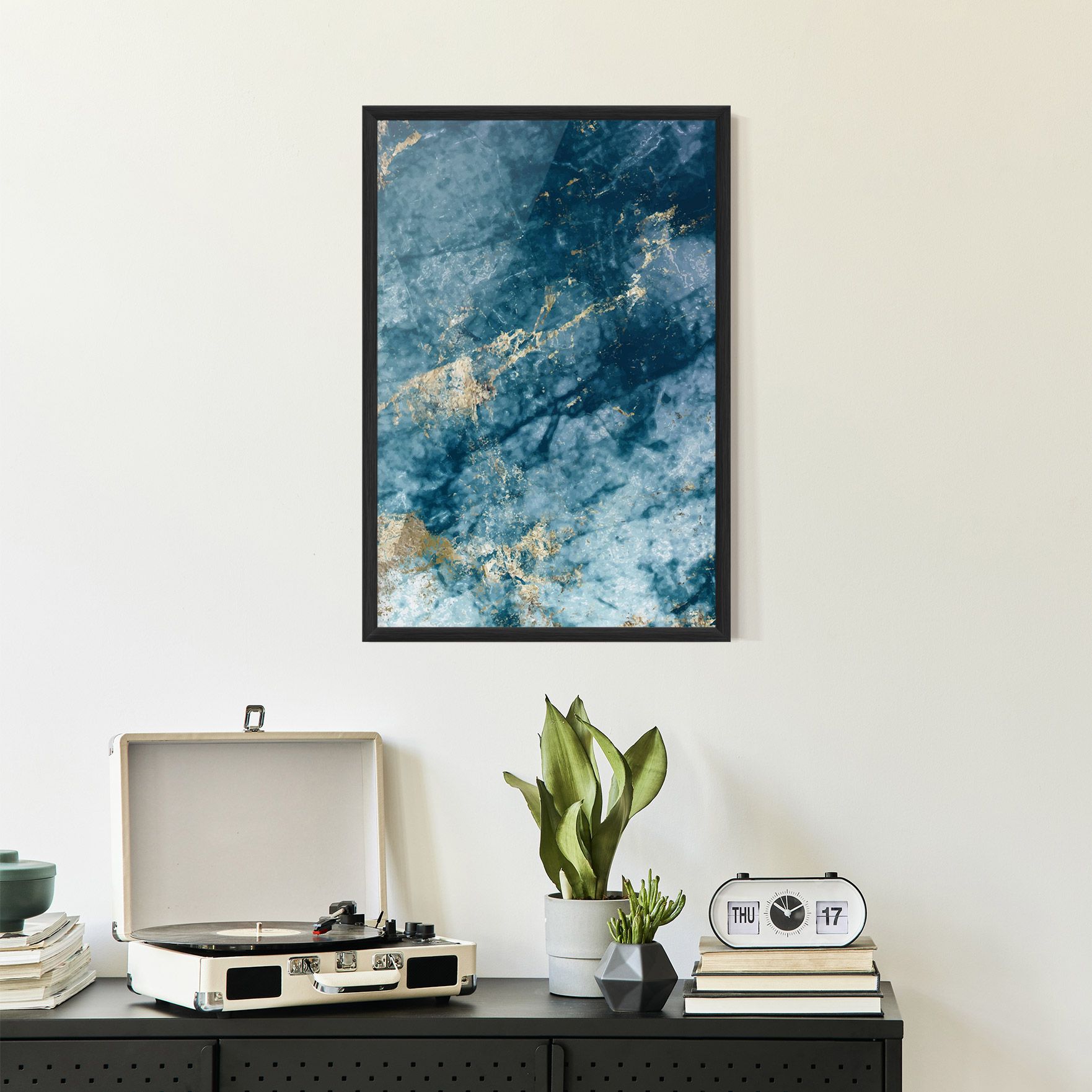 Blue Water Marble mockup 2