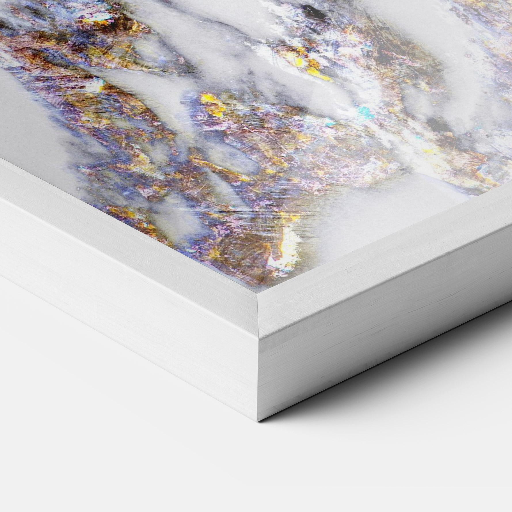 Gerahmte Poster Beautiful Color Marble mockup 3