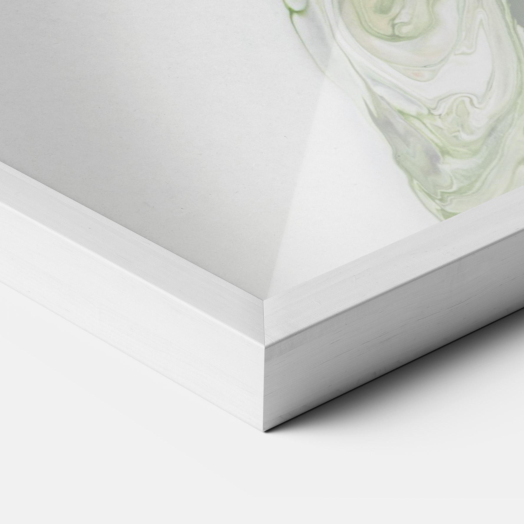 Gerahmte Poster Light Green Liquid mockup 3